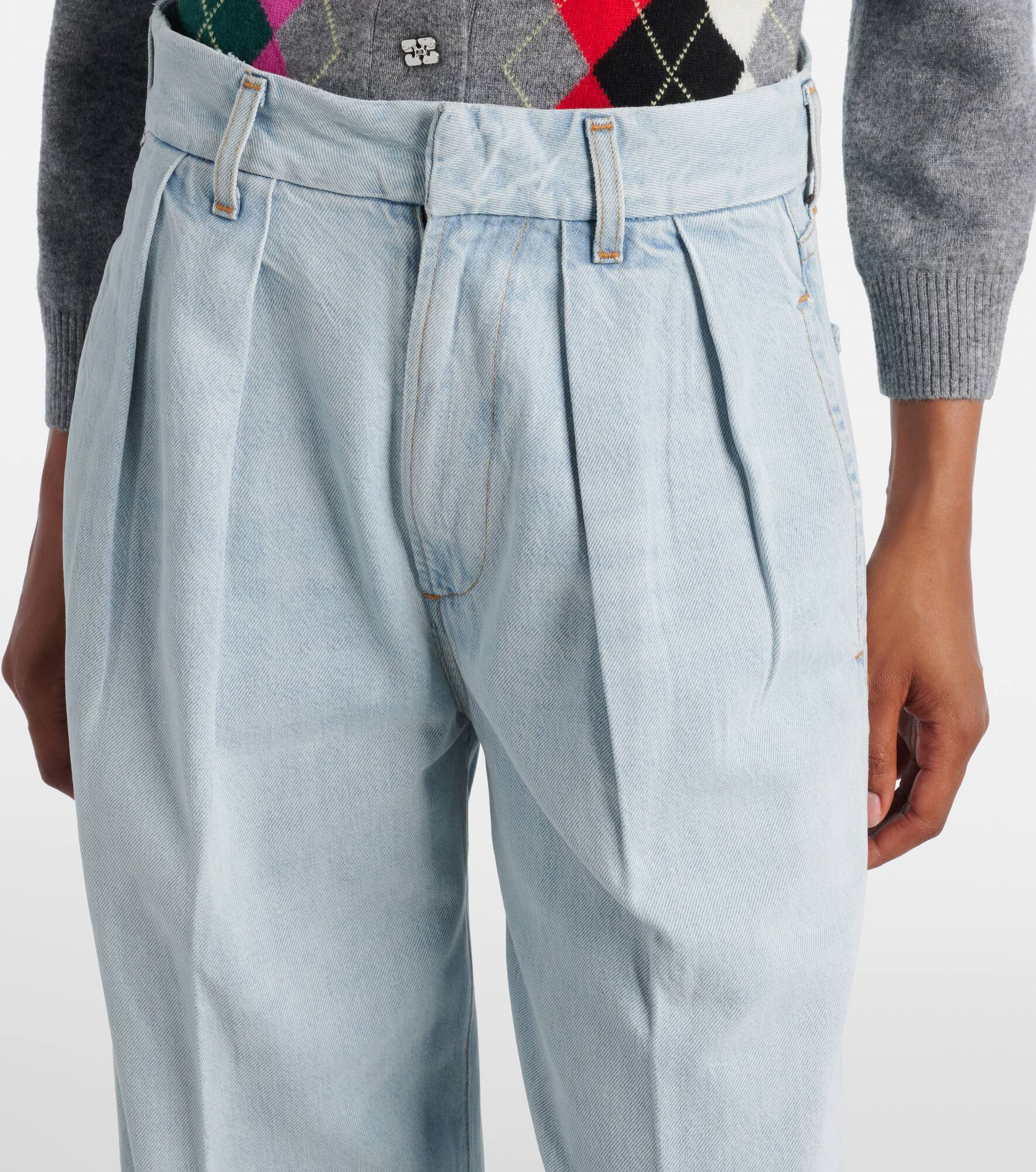 Petra high-rise wide-leg jeans - 4