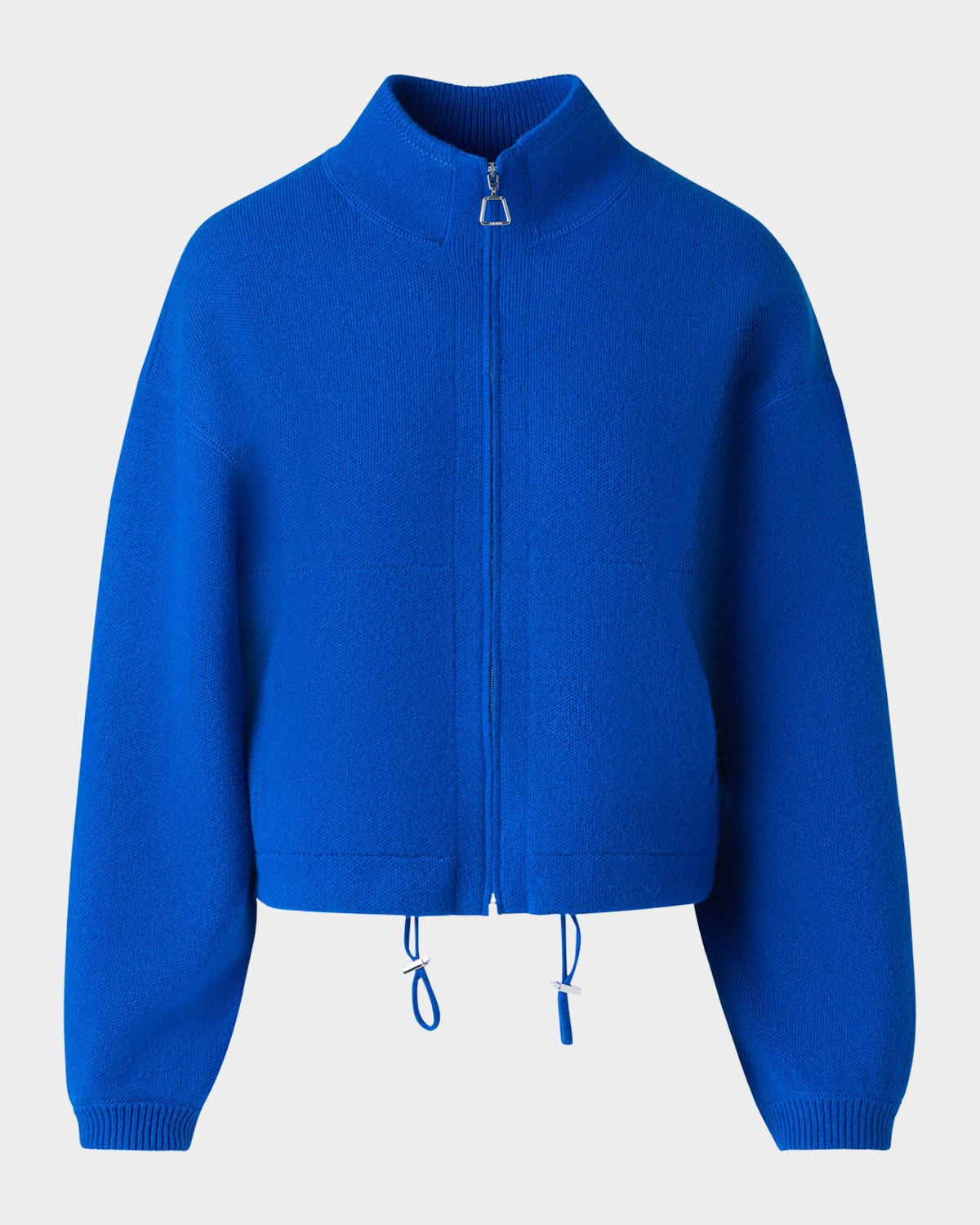 Cashmere Knit Zip Cardigan - 1