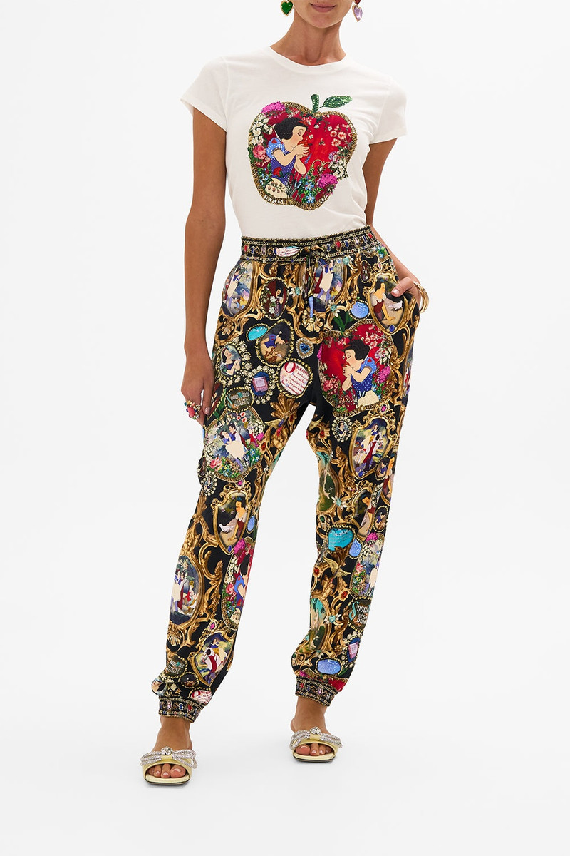 CAMILLA JERSEY TRACK PANT WITH SILK DETAILS outlook