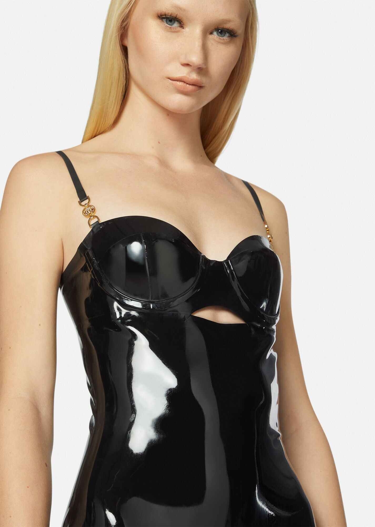 Medusa Latex Midi Dress - 5