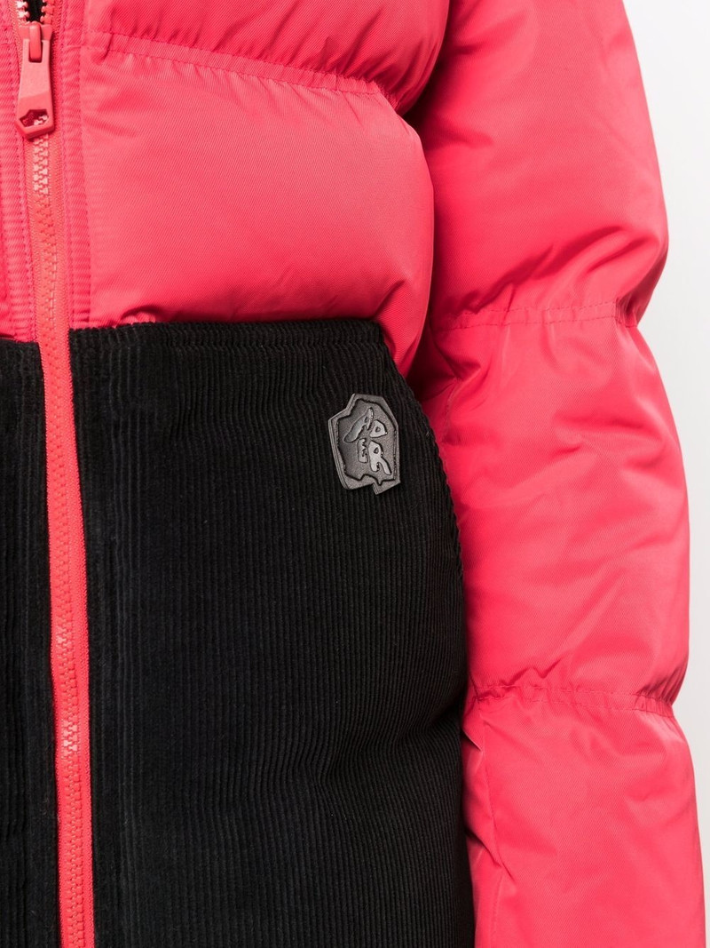 colour-block panelled padded jacket 6