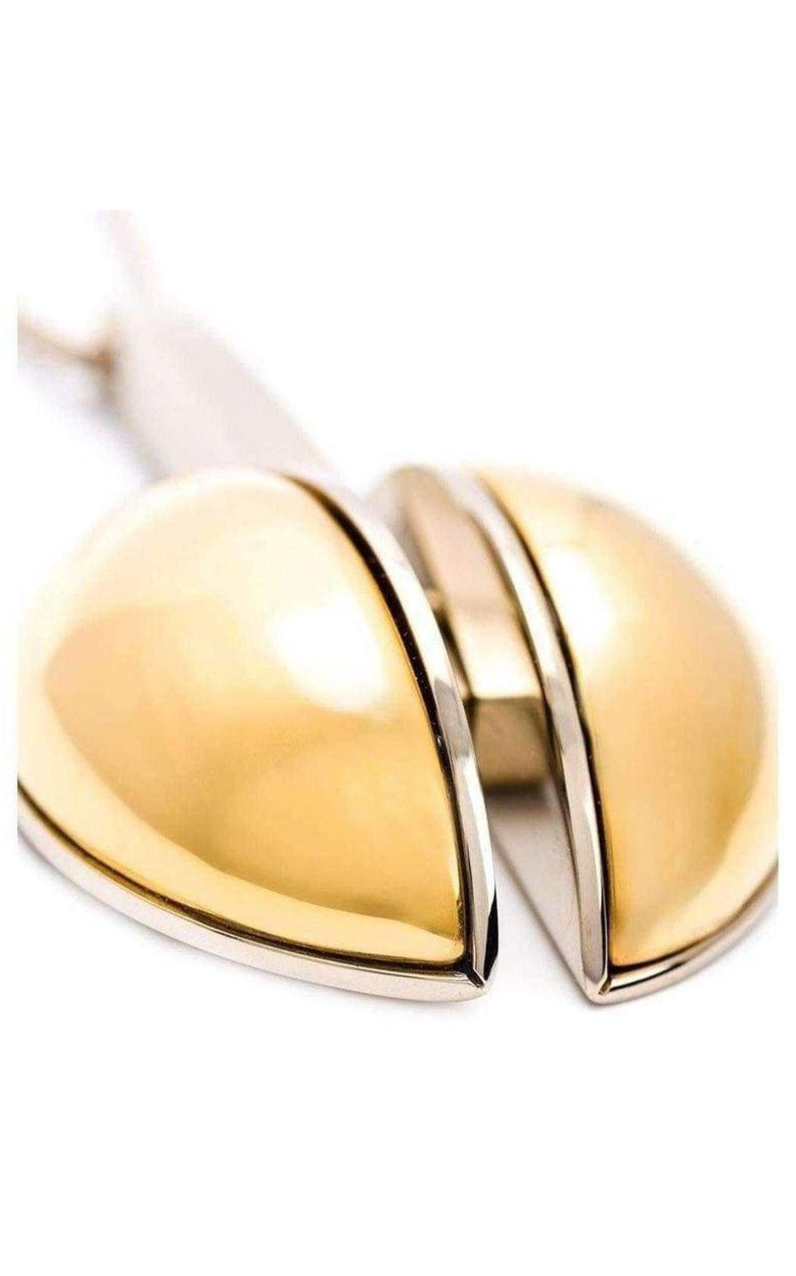 Two Tone Golden Pendent Necklace - 5