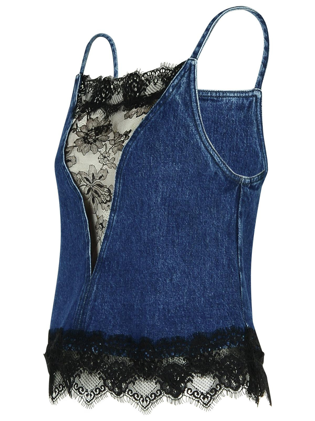 Off-White '20'S' Blue Denim Top Woman - 2