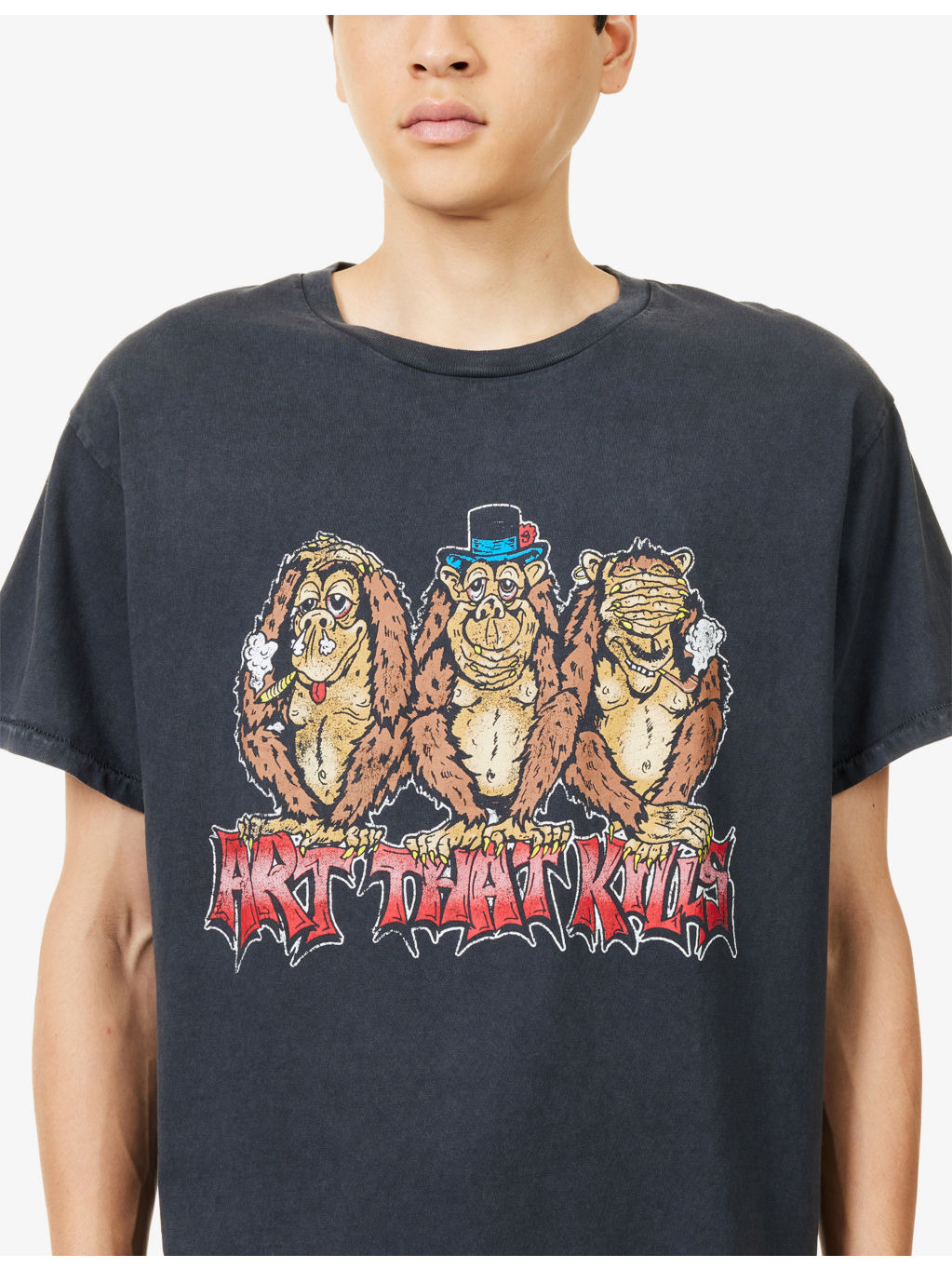 Printed Crewneck Cotton-Jersey T-Shirt - 5