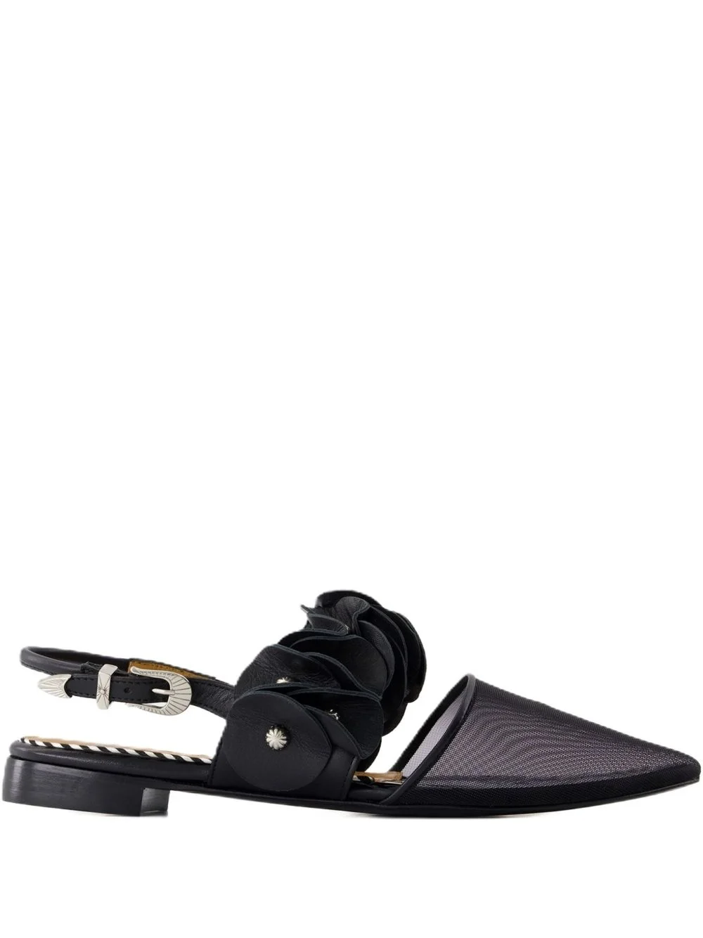 leather ballerina shoes - 1