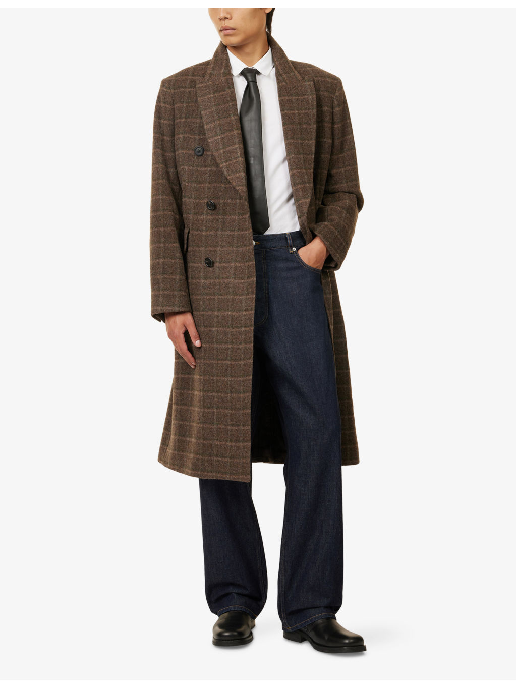 Whale Double-Breasted Wool Coat - 2