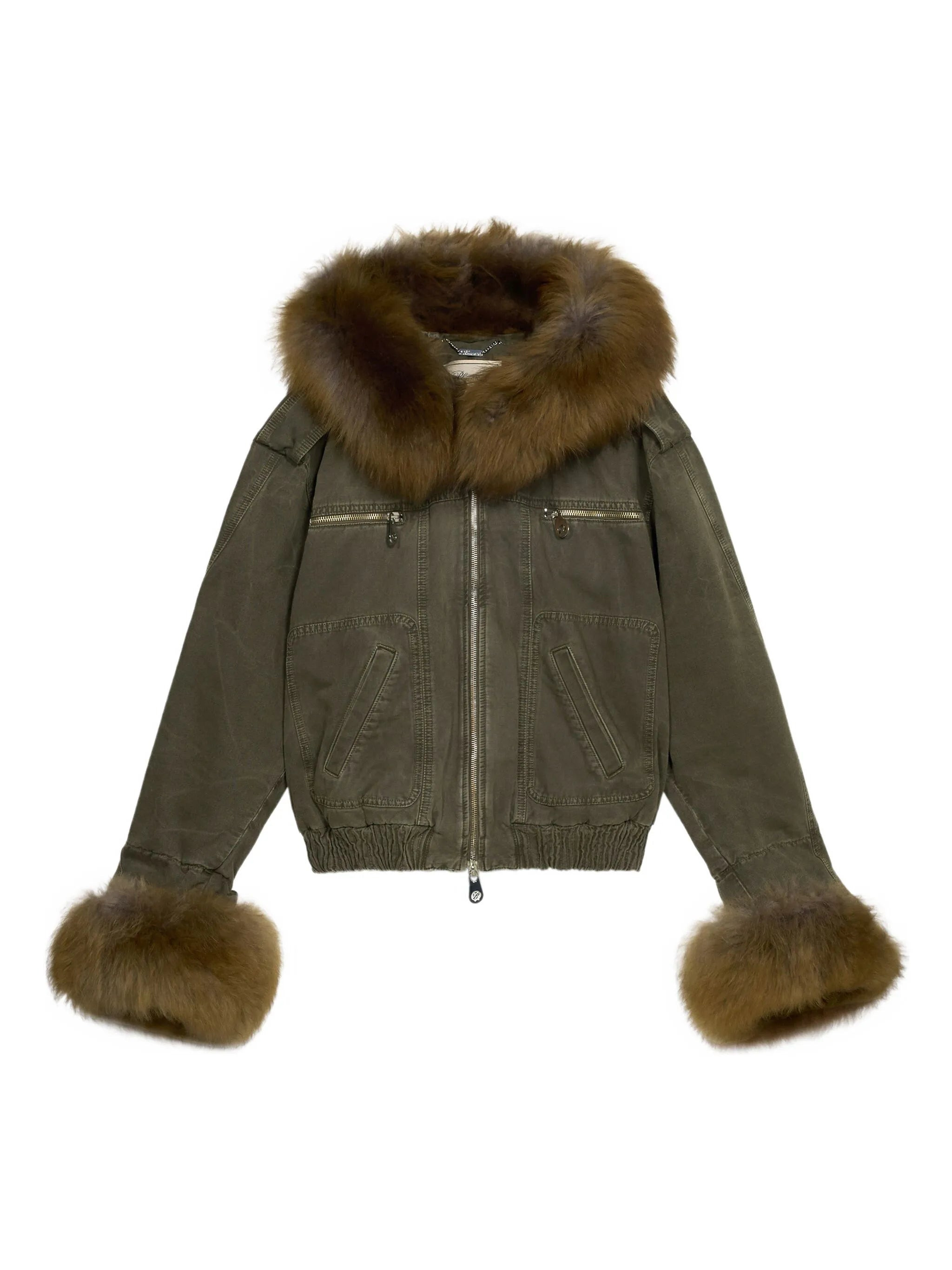 Blumarine Fur-trimmed Bomber Jacket - 1