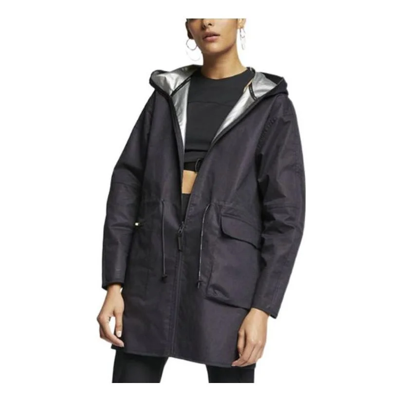 (WMNS) AS W Nike Sportswear TCH PCK JKT Jacket WVN OIL GREY AR2844-080 - 1