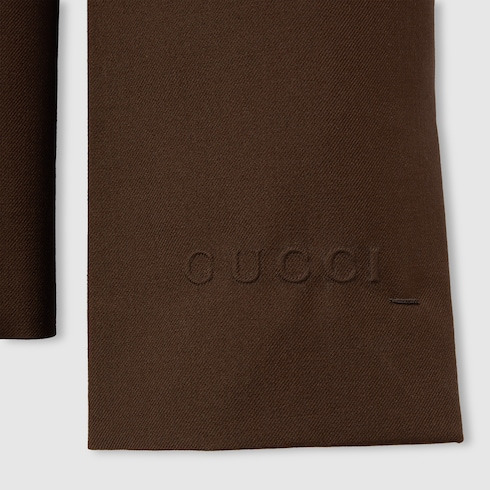 Embossed wool jacket - 6