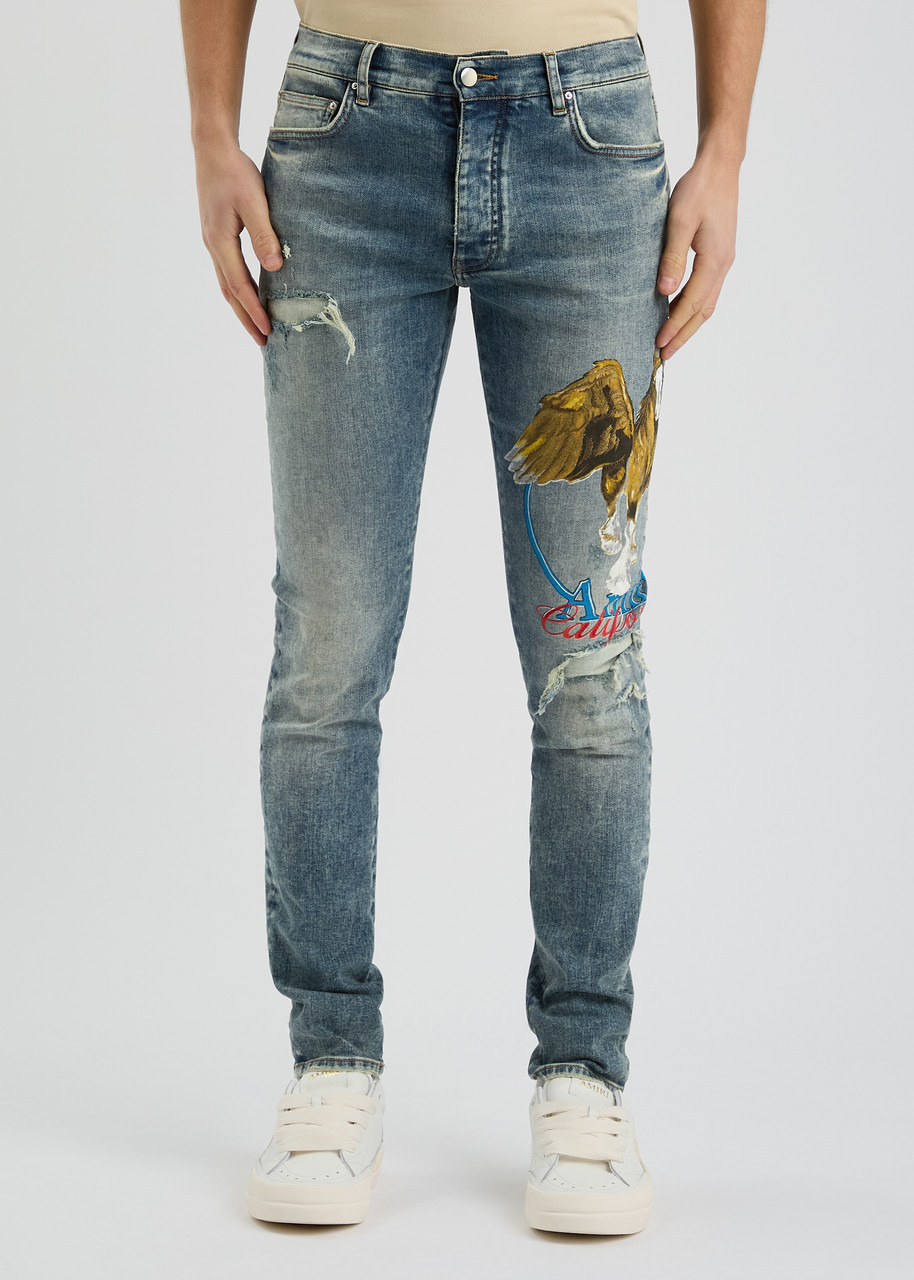 Amiri Pegasus Distressed Skinny Jeans - 2