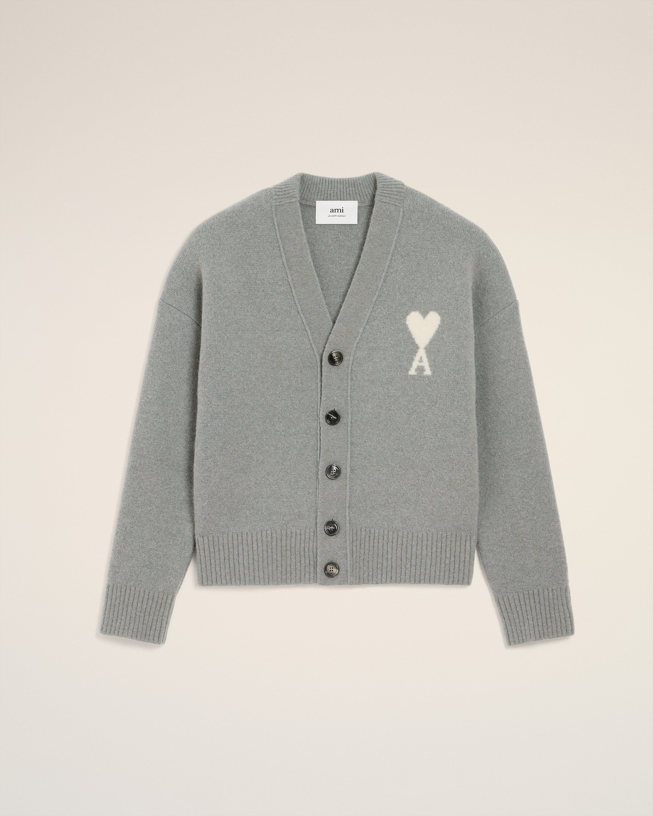 GREY ALPACA AMI DE COEUR CARDIGAN - 5