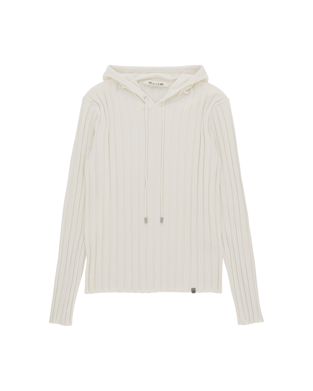 RIBBED KNIT HOODIE - 1