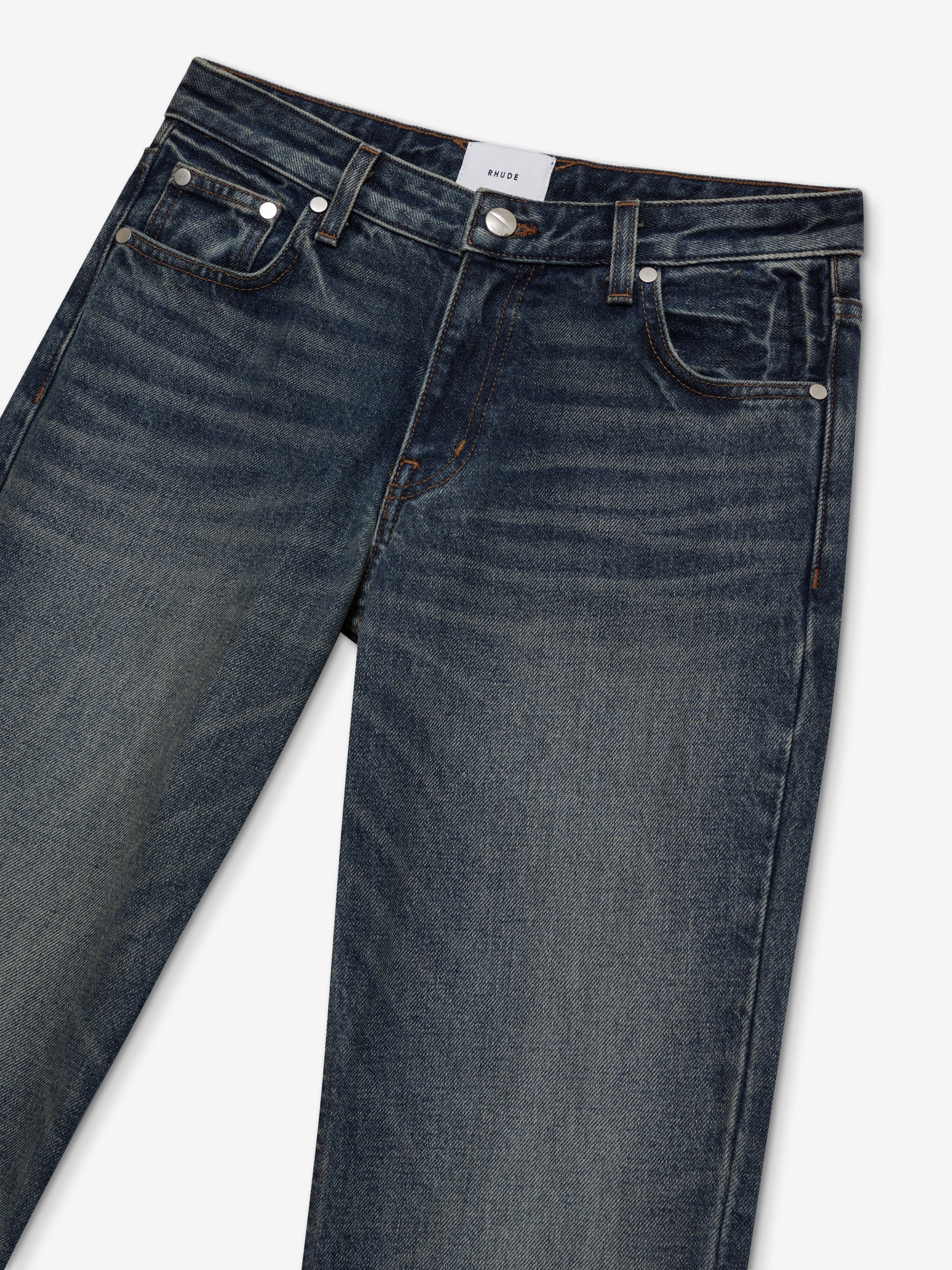 LOW-WAIST FLARE DENIM - 2
