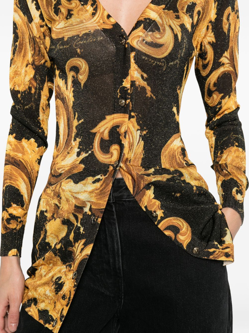 baroque-print cardigan 5
