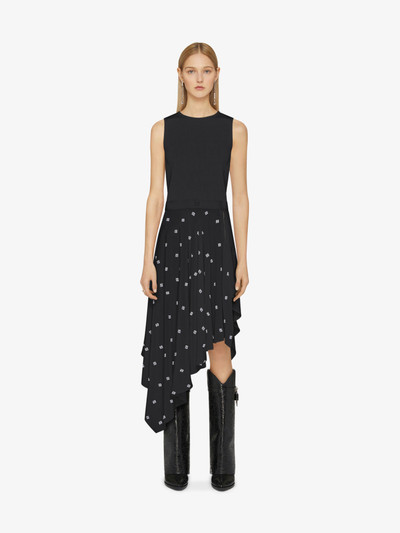 Givenchy DRESS IN 4G SILK WITH ASYMMETRICAL RUFFLED SKIRT outlook