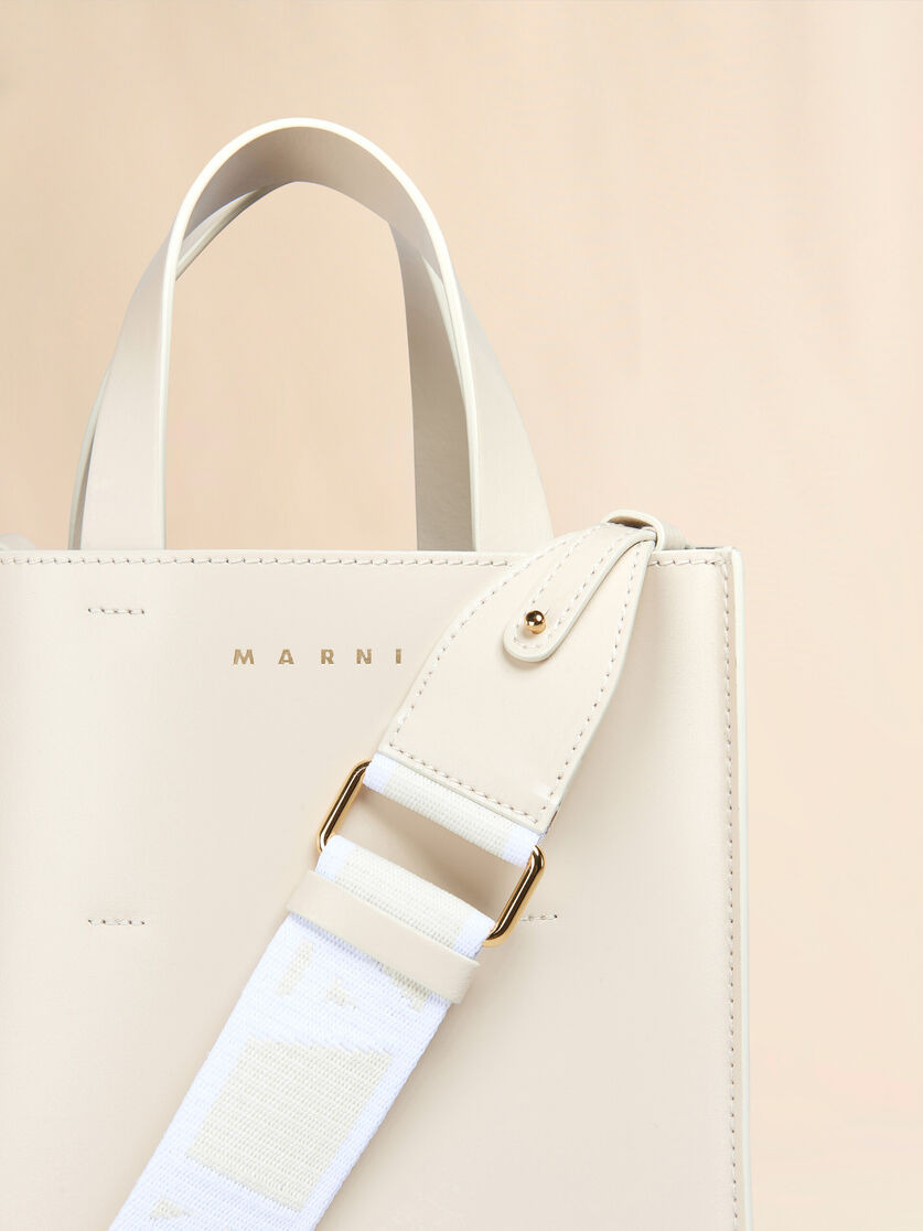 MUSEO MINI BAG IN CREAM LEATHER - 4