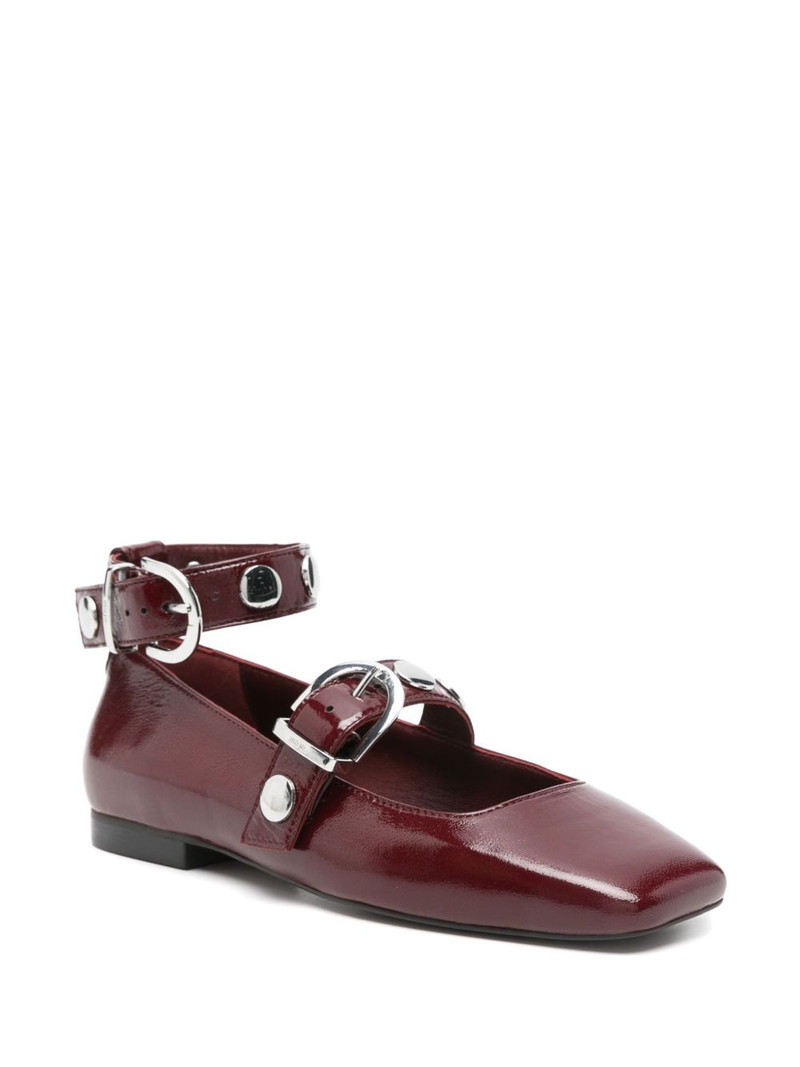 maje studded leather Mary Jane pumps outlook