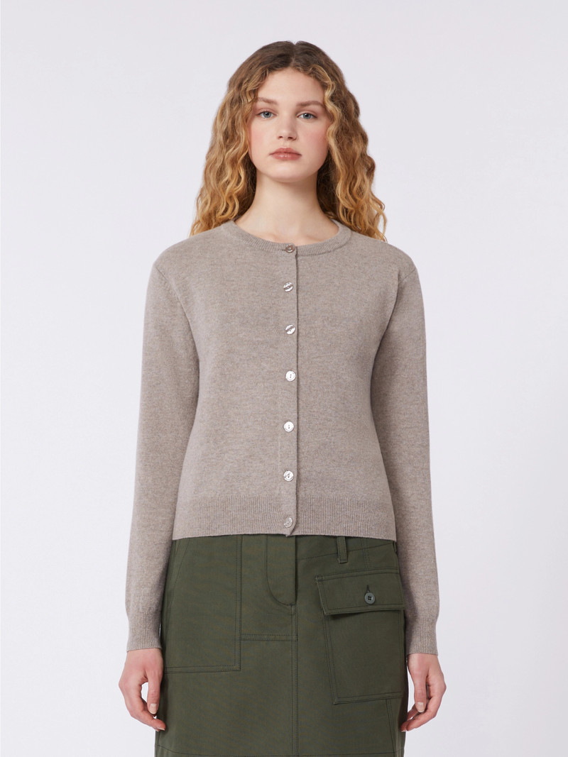 NEBBIA Wool and cashmere cardigan - TURTLEDOVE 3