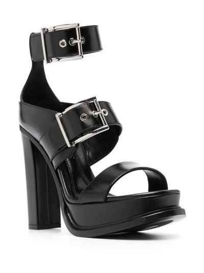 Alexander McQueen 125mm heeled leather sandals outlook