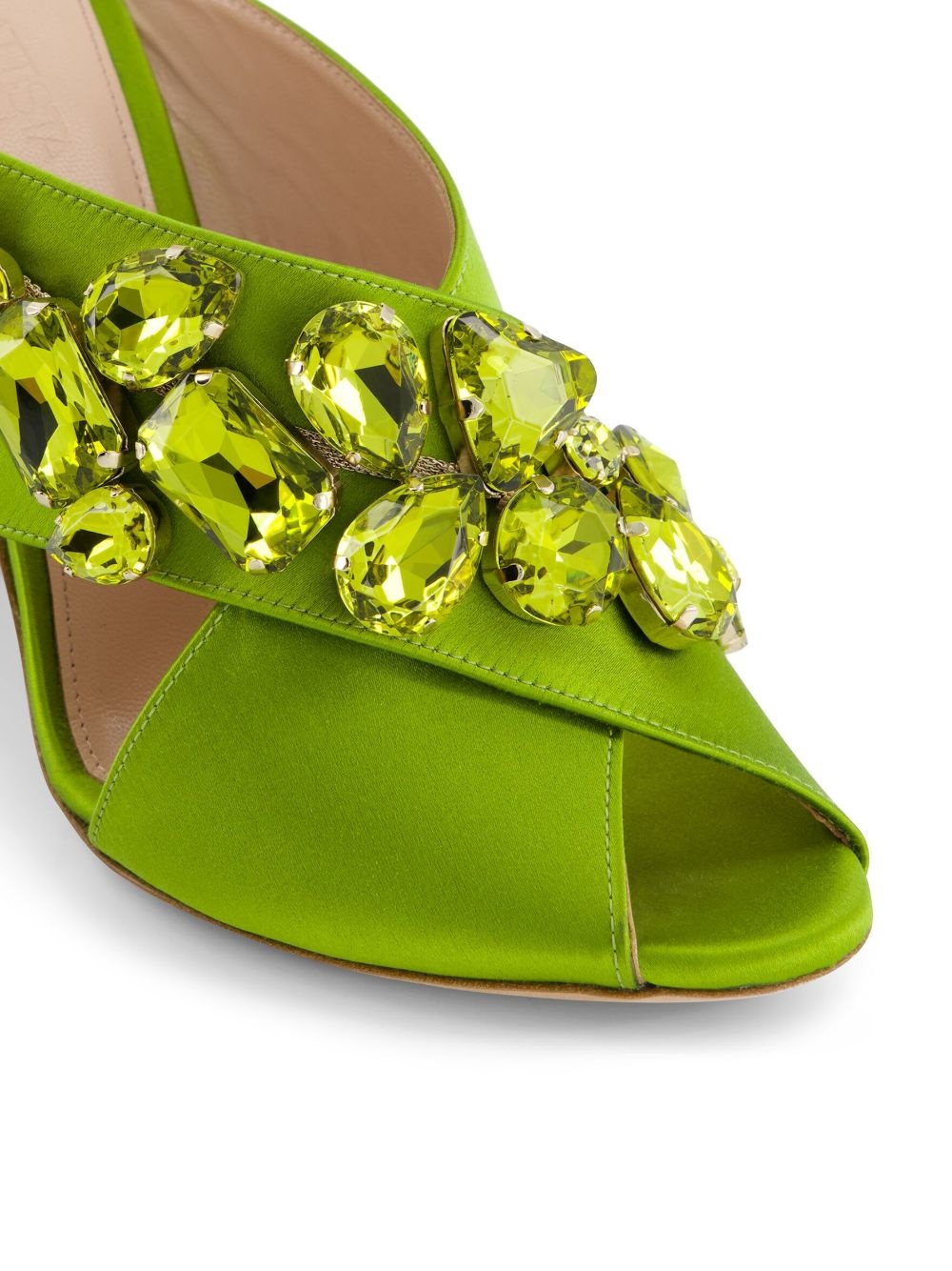 crystal-embellished mules - 4