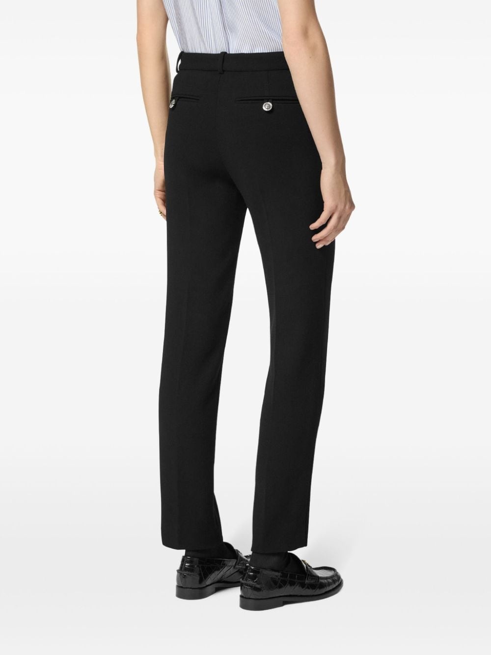 low-rise slim-cut trousers - 4