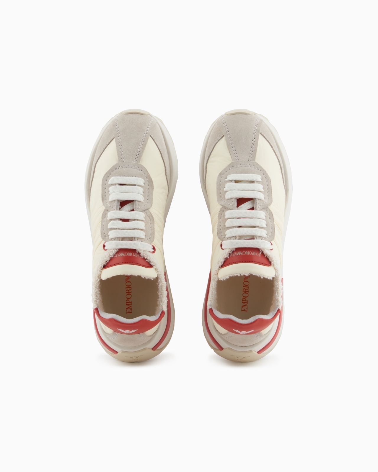 NYLON SNEAKERS WITH SUEDE DETAILS - 3