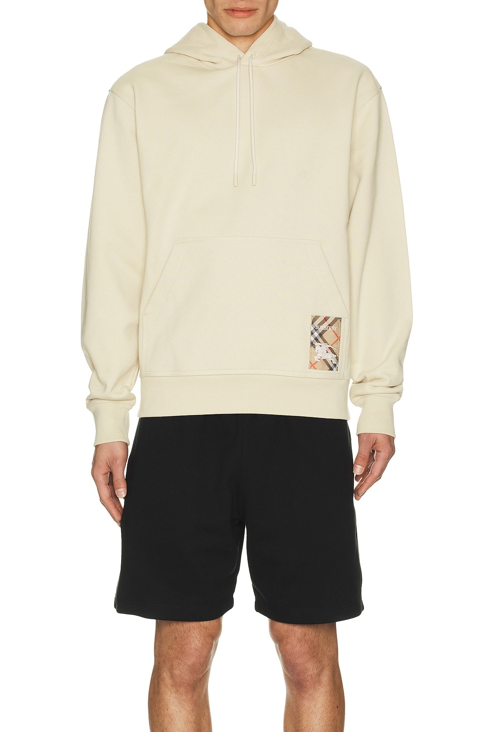 Hoodie With Check Label - 4
