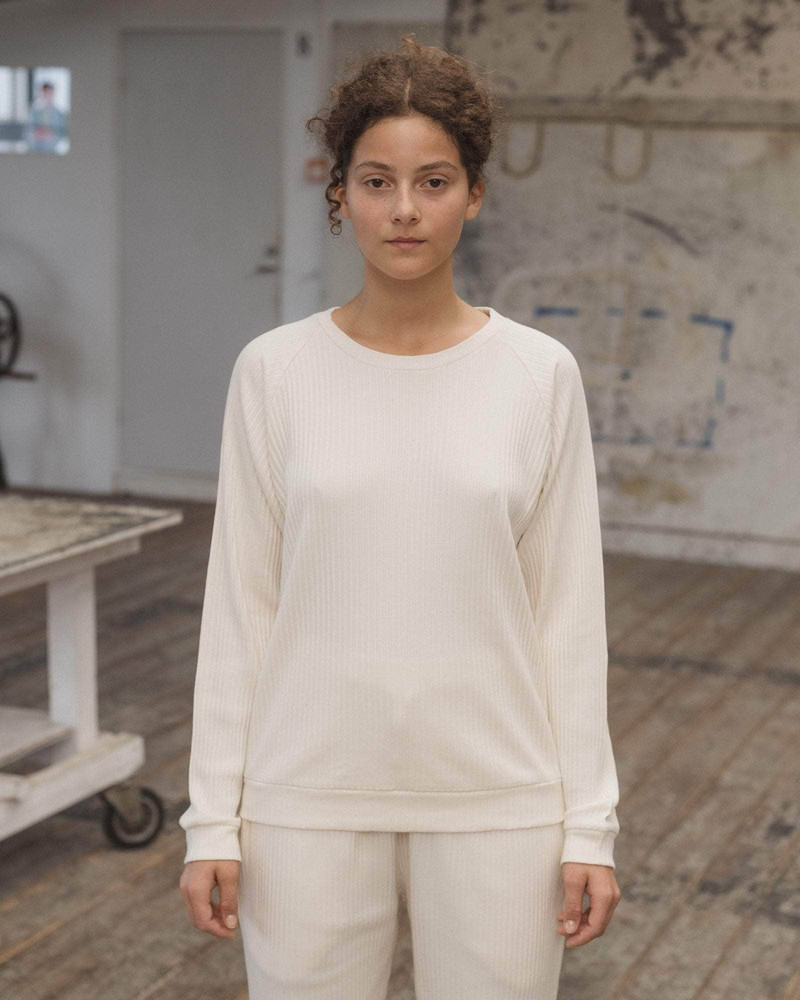 Basic Sweatshirt - Organic Cotton Rib Jersey 1