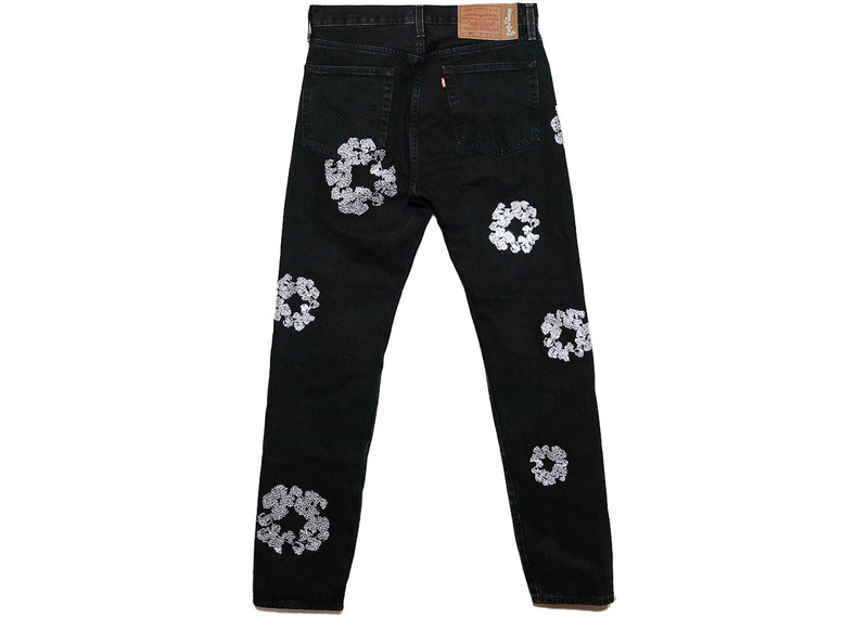 DENIM TEARS Denim Tears Bust Down Tears 501 Jeans Black outlook