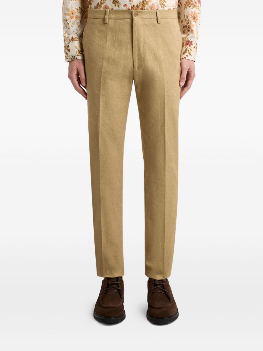 paisley-jacquard trousers - 3