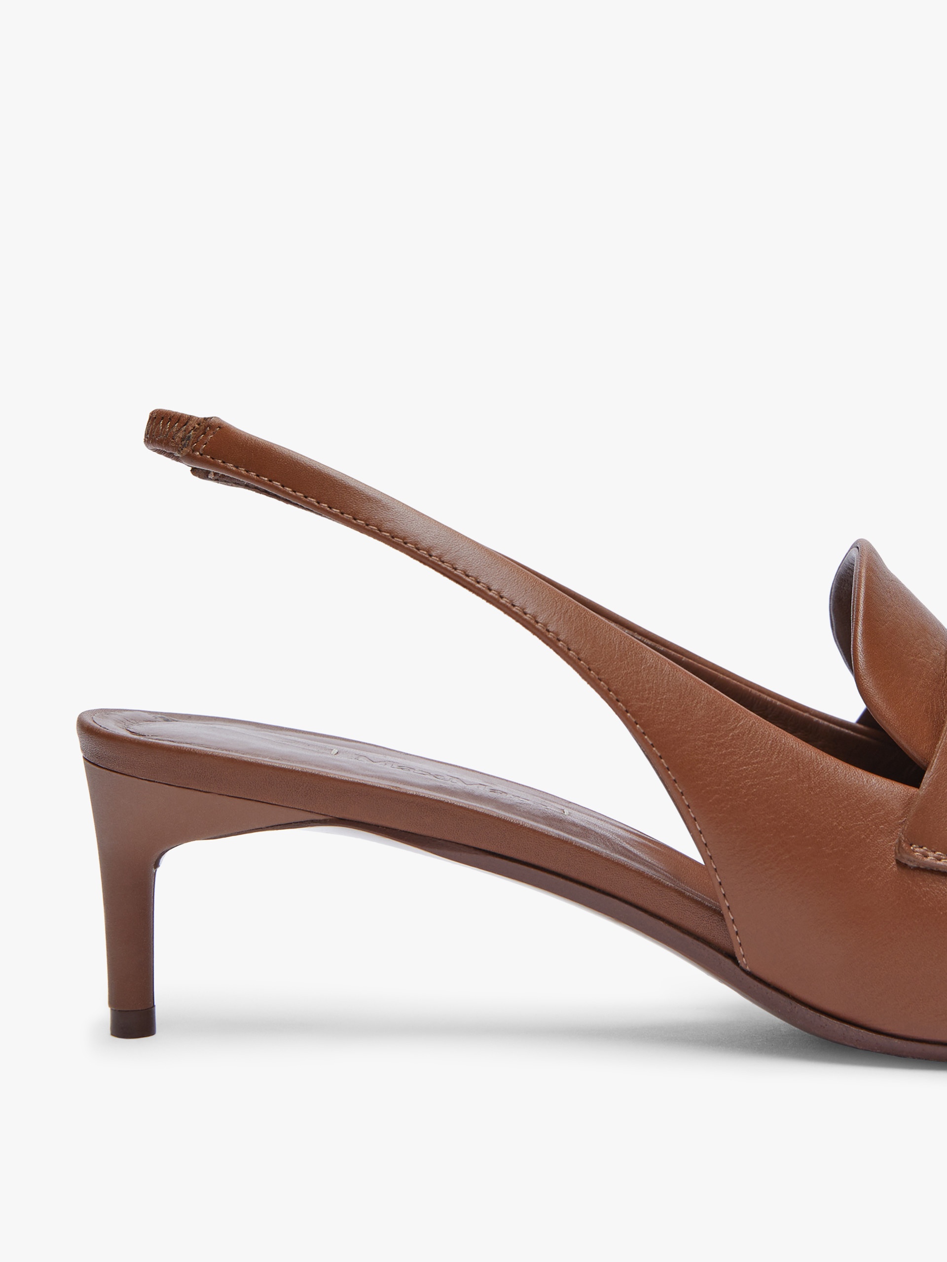 CATY Leather slingbacks - 4