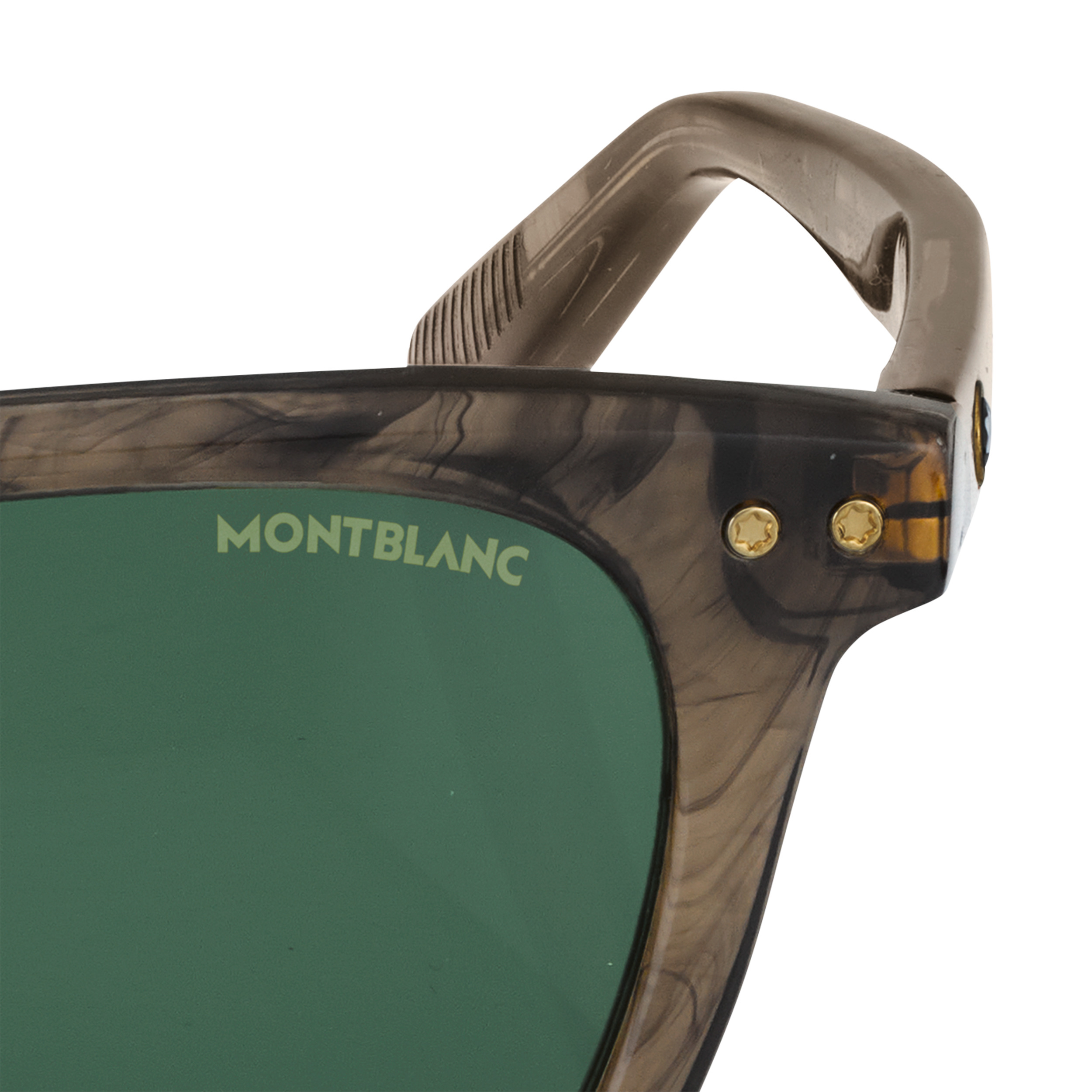 ROUND SUNGLASSES WITH BROWN-COLORED ACETATE FRAME - 3