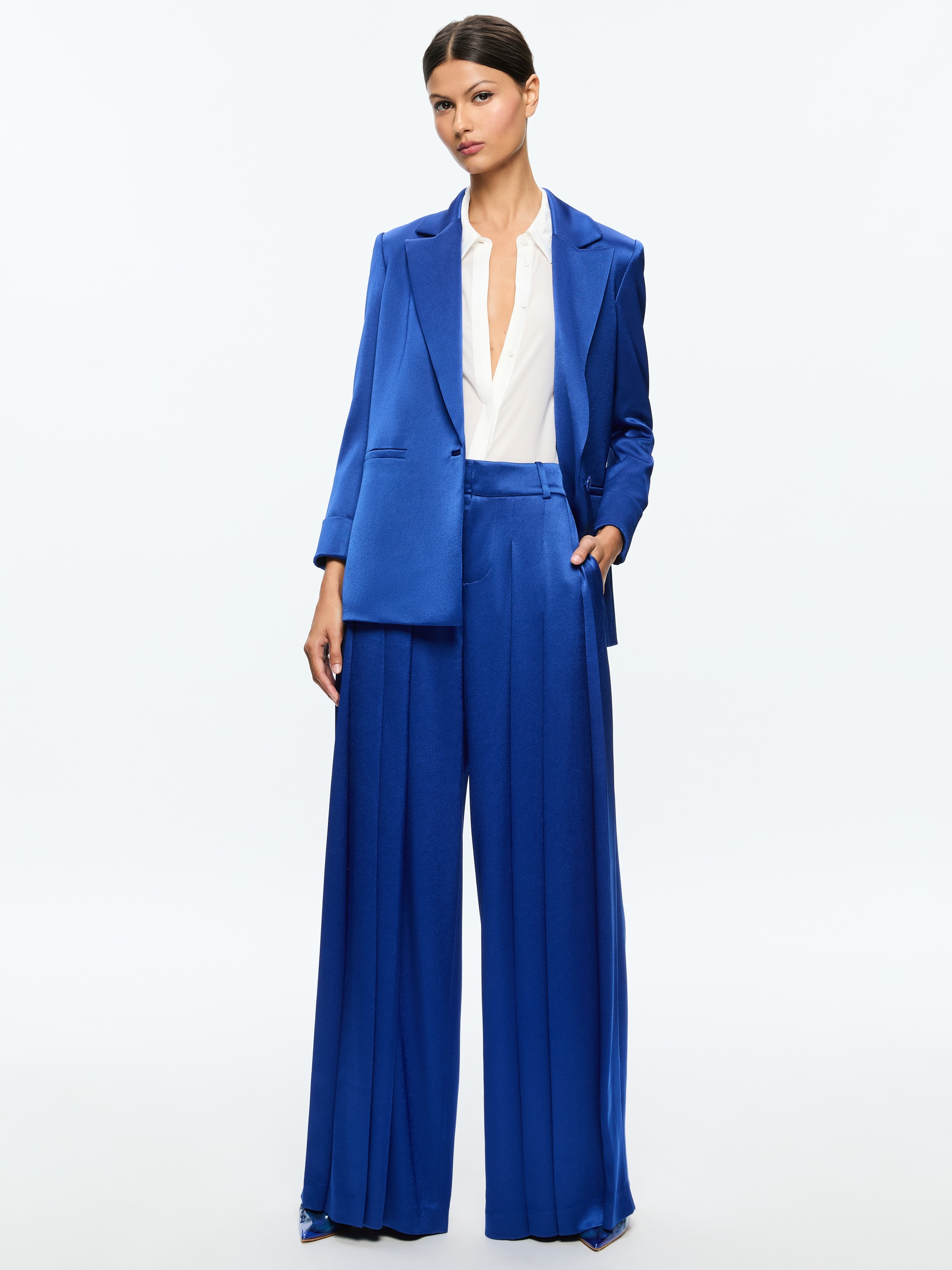 DENNY CUFFED SLEEVE BLAZER - 6