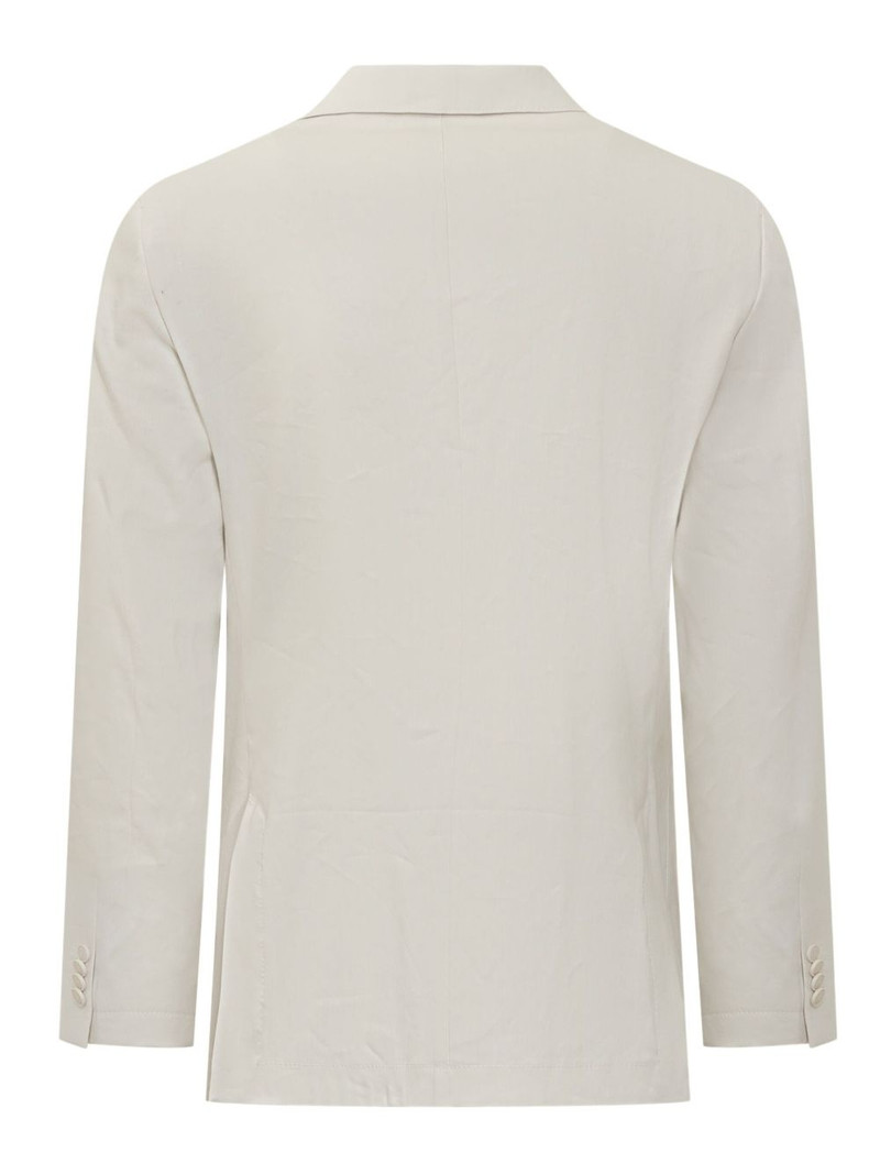 BOSS double-breasted patch-pocket blazer outlook
