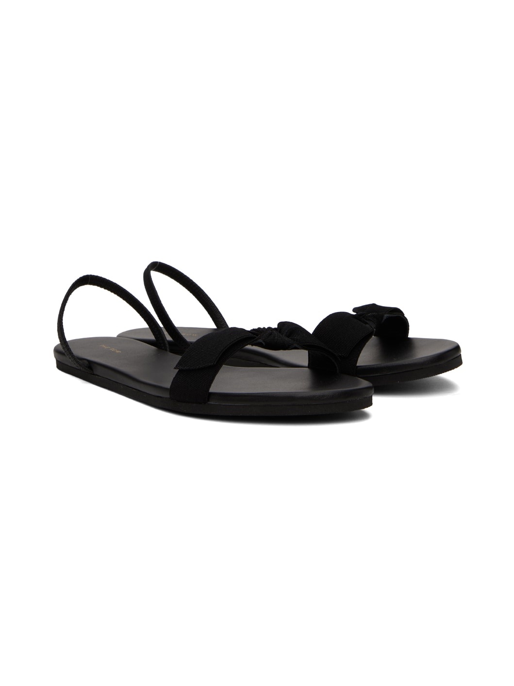 Black Bow Sandals - 4