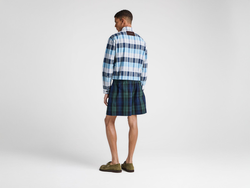 JW Anderson MENS FRONT ZIP BLOUSON IN NAVY & BLUE outlook