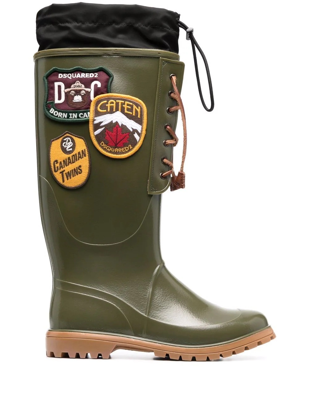 logo-patch wellington boots - 1