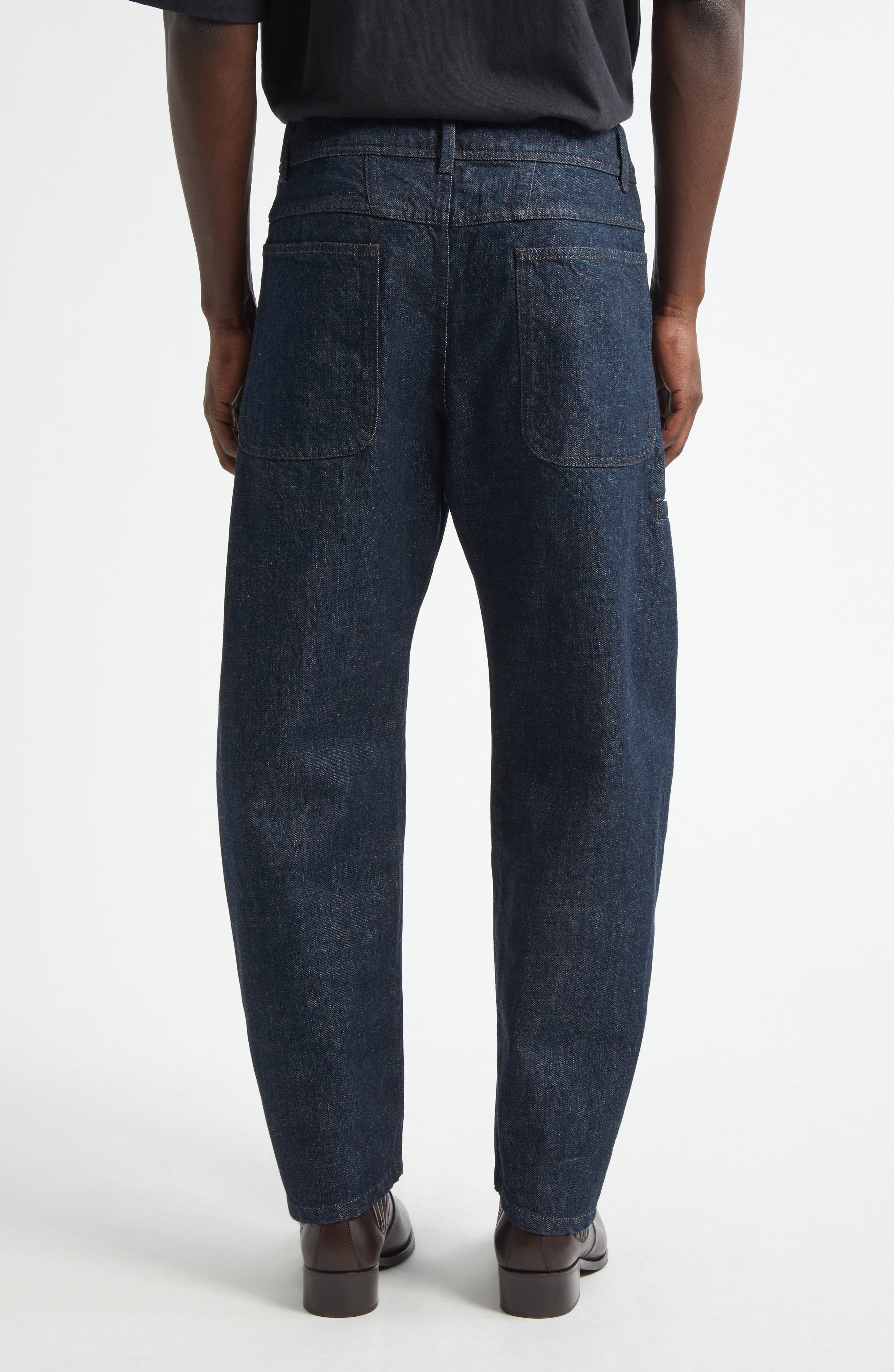 Lemaire Twisted Seam Workwear Jeans in Denim Indigo at Nordstrom - 2