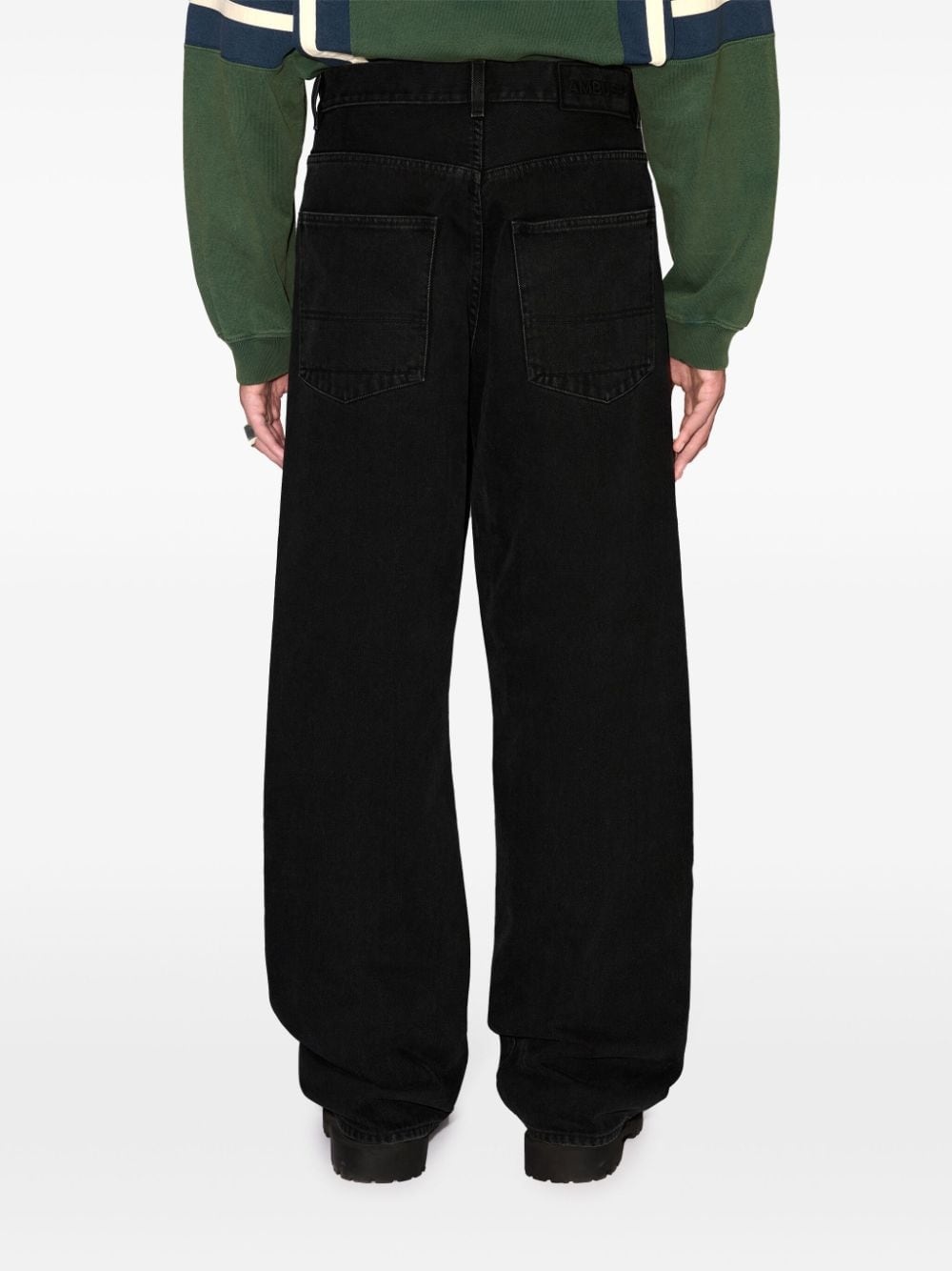 cotton straight-leg jeans - 4