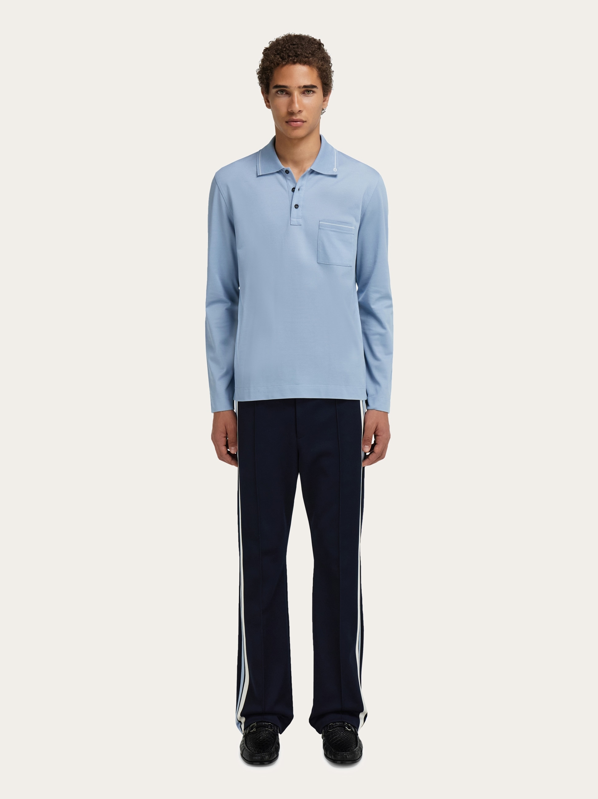 Long sleeved polo shirt - 5
