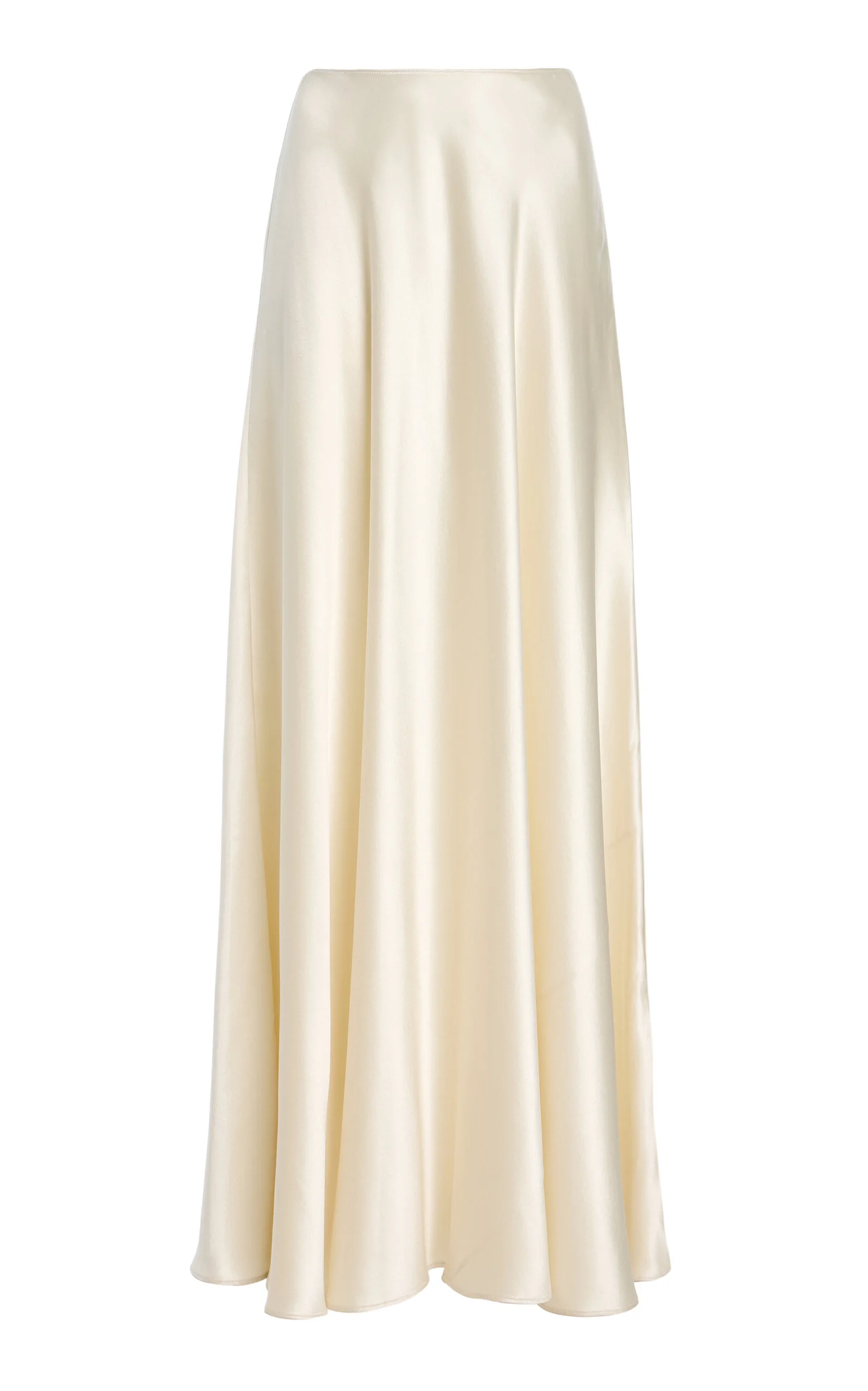 Antonia Silk Maxi Skirt ivory - 1
