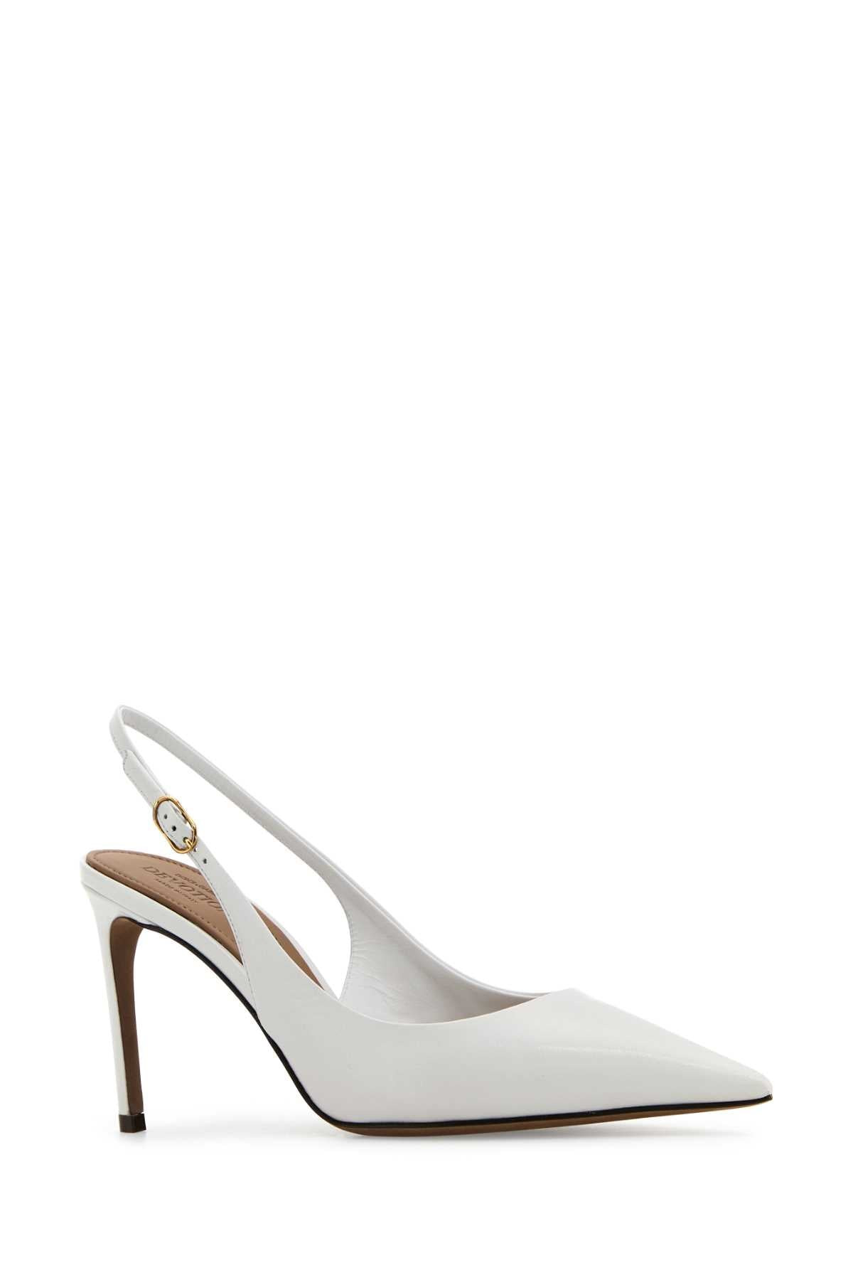 Dolce & Gabbana Women White Leather Devotion 75 Pumps - 2