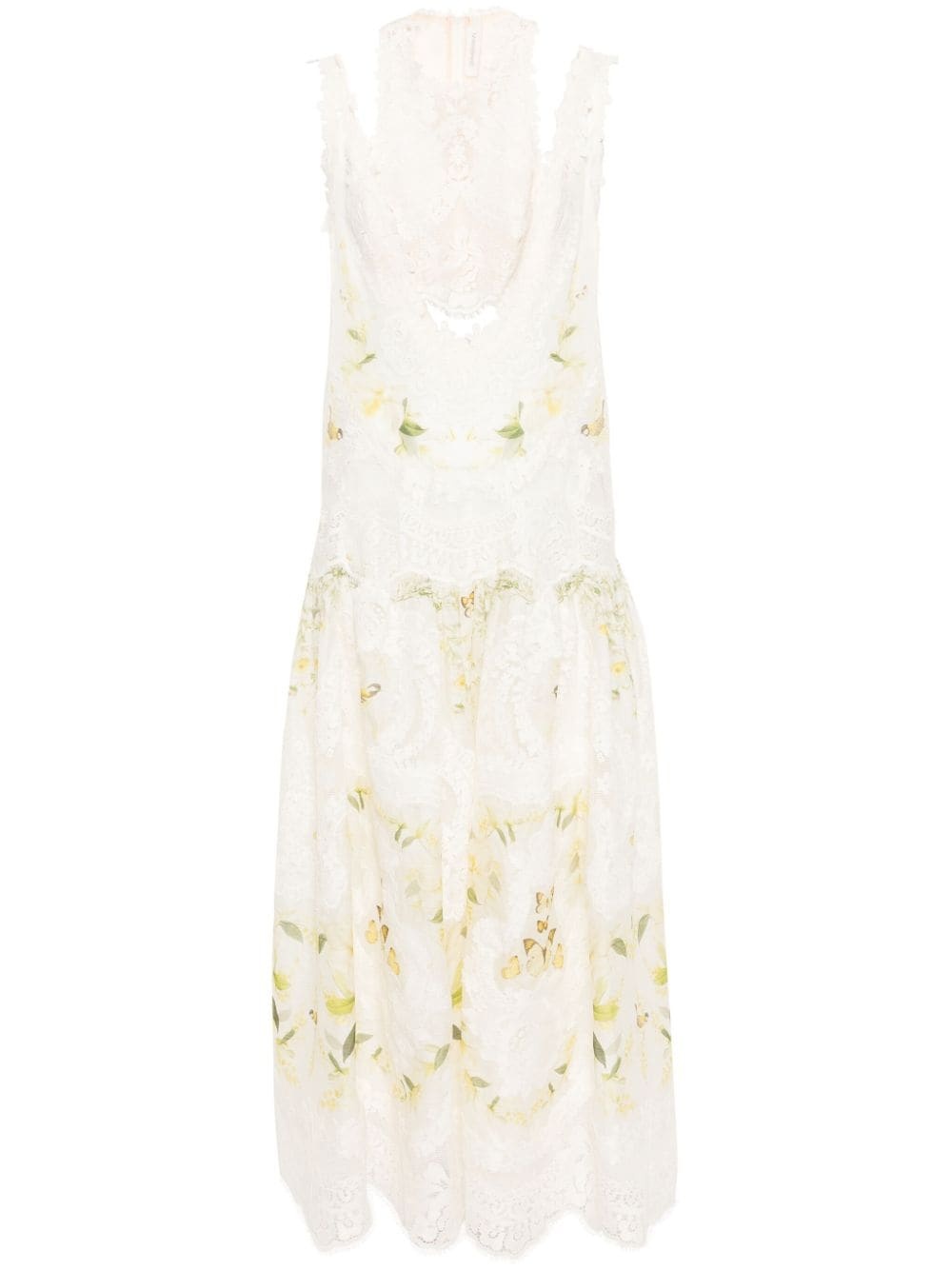 Harmony Lemon Mixed-print dress - 1