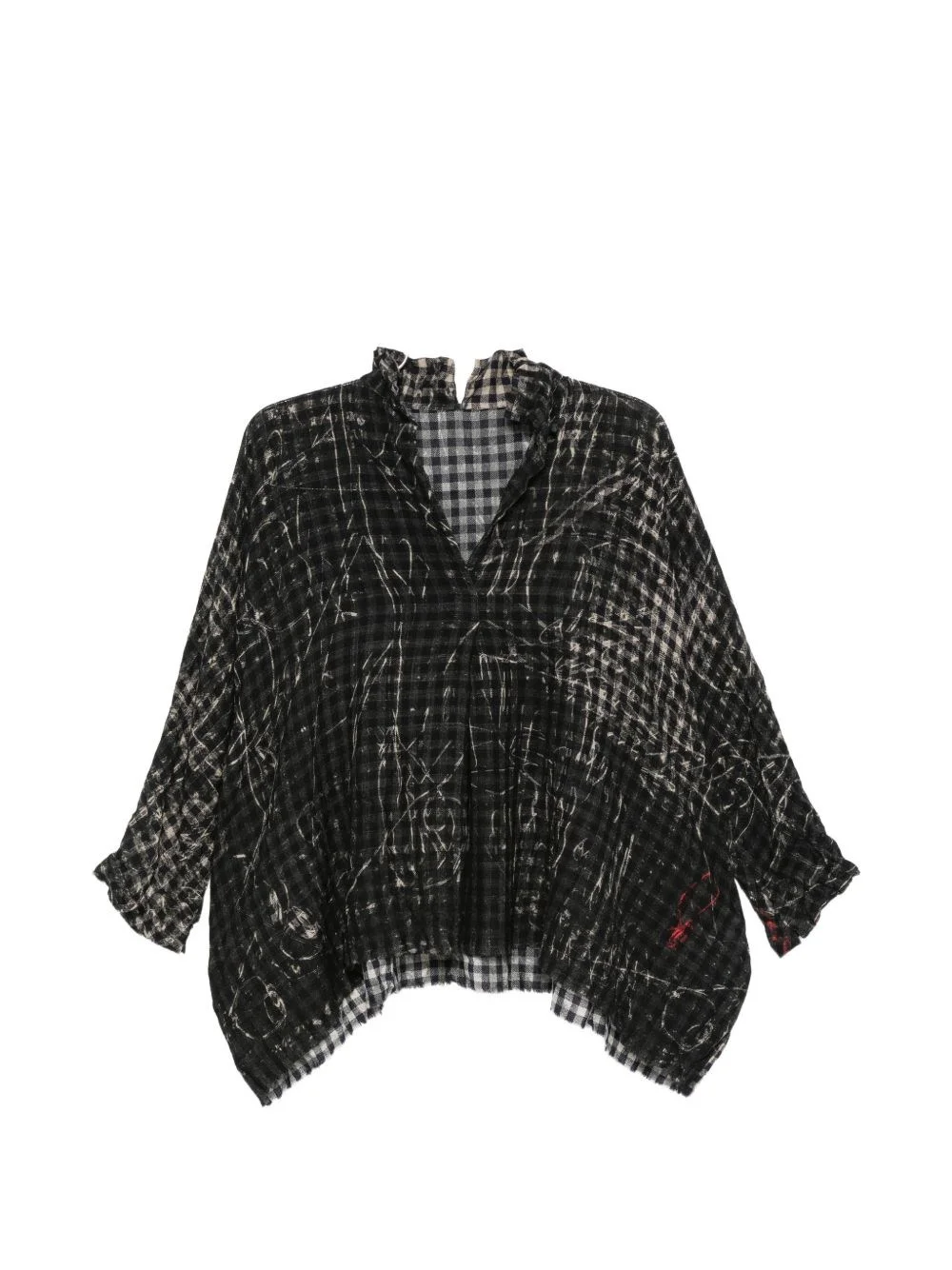 Printed silk shirt - 1