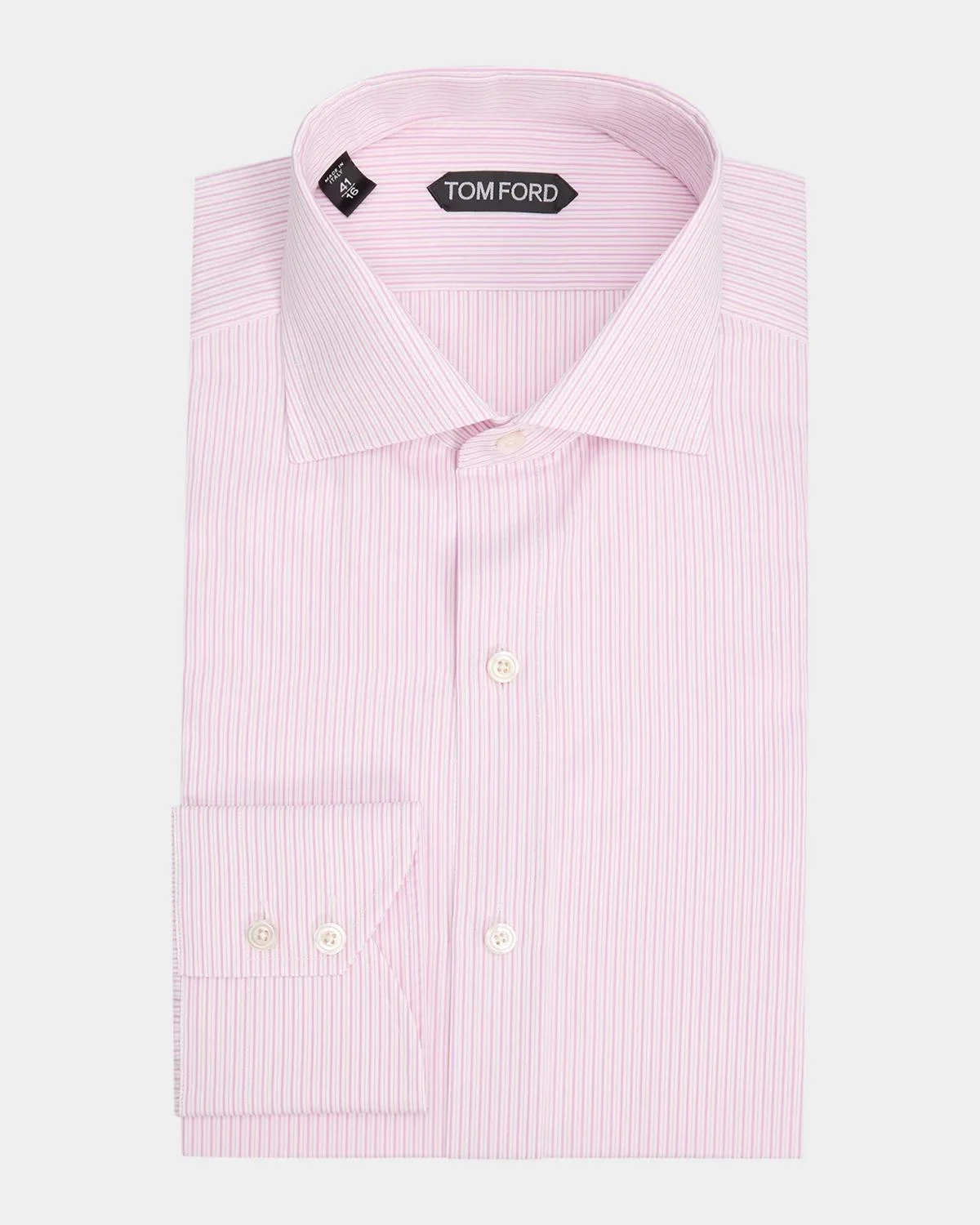 Men's Striped Cotton Dress Shirt - 1