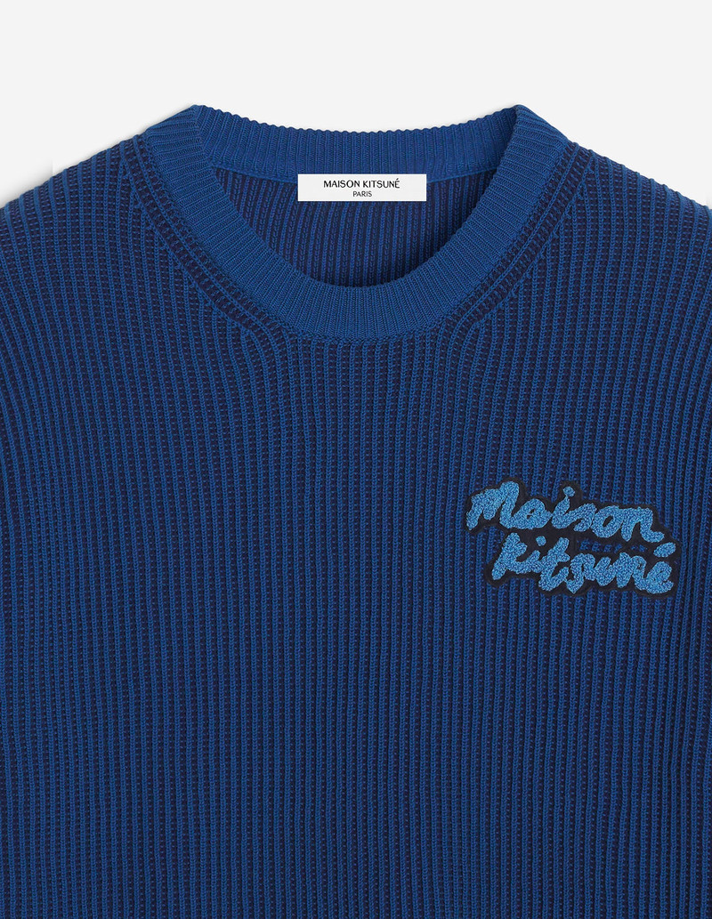 MAISON KITSUNE HANDWRITING RIBBED COMFORT JUMPER 7