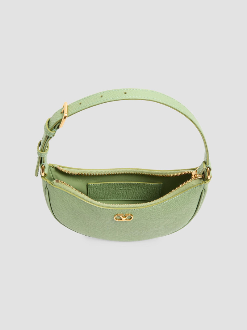 Women's Hobo Bag in Grainy Calfskin - Mint 6