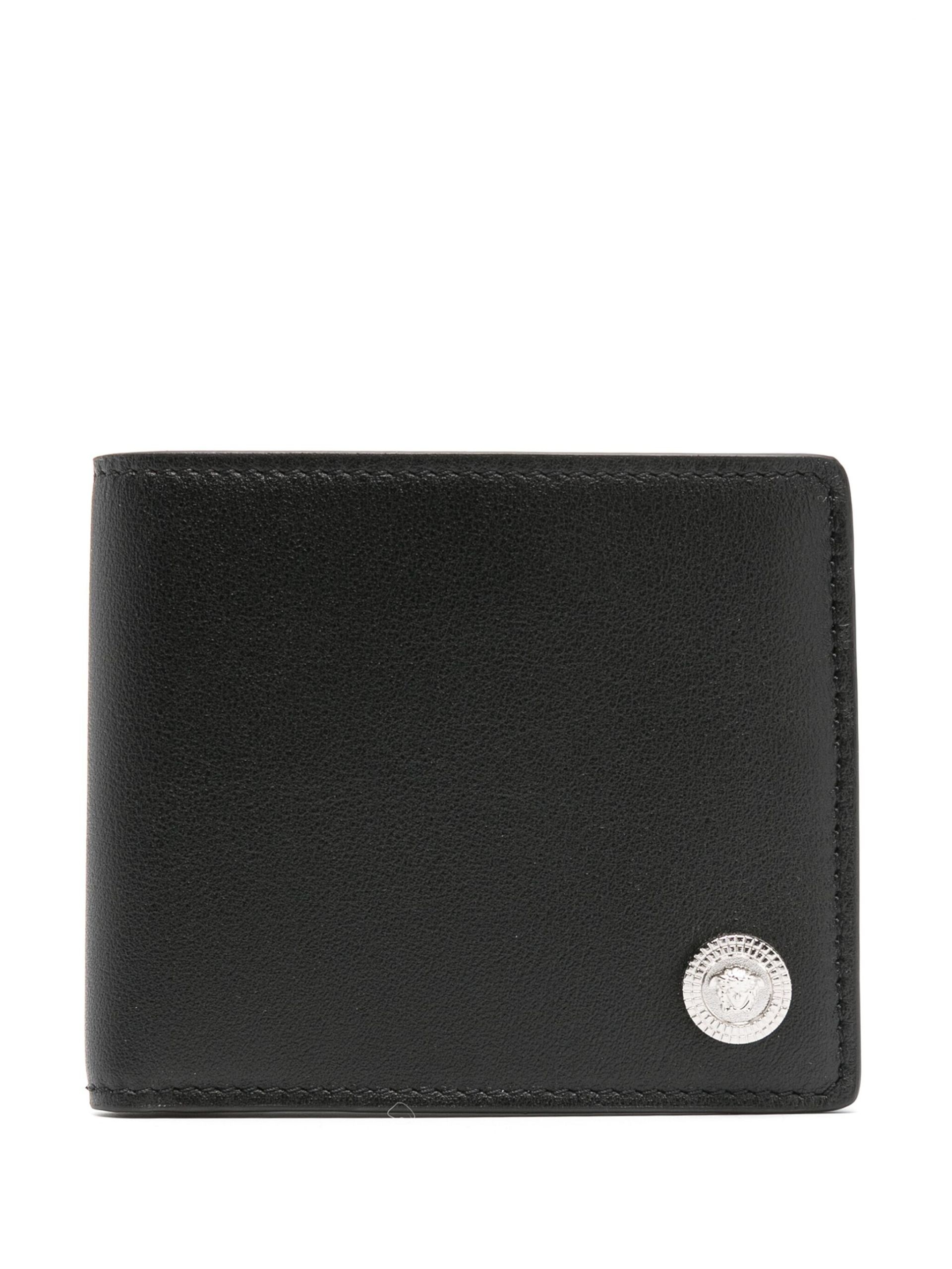 Black Medusa Biggie Leather Wallet - 1