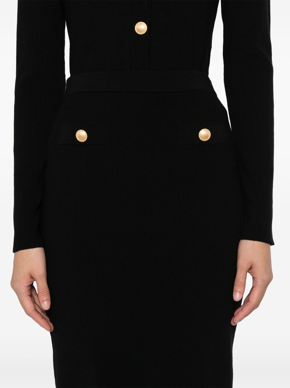 ribbed midi skirt - 5