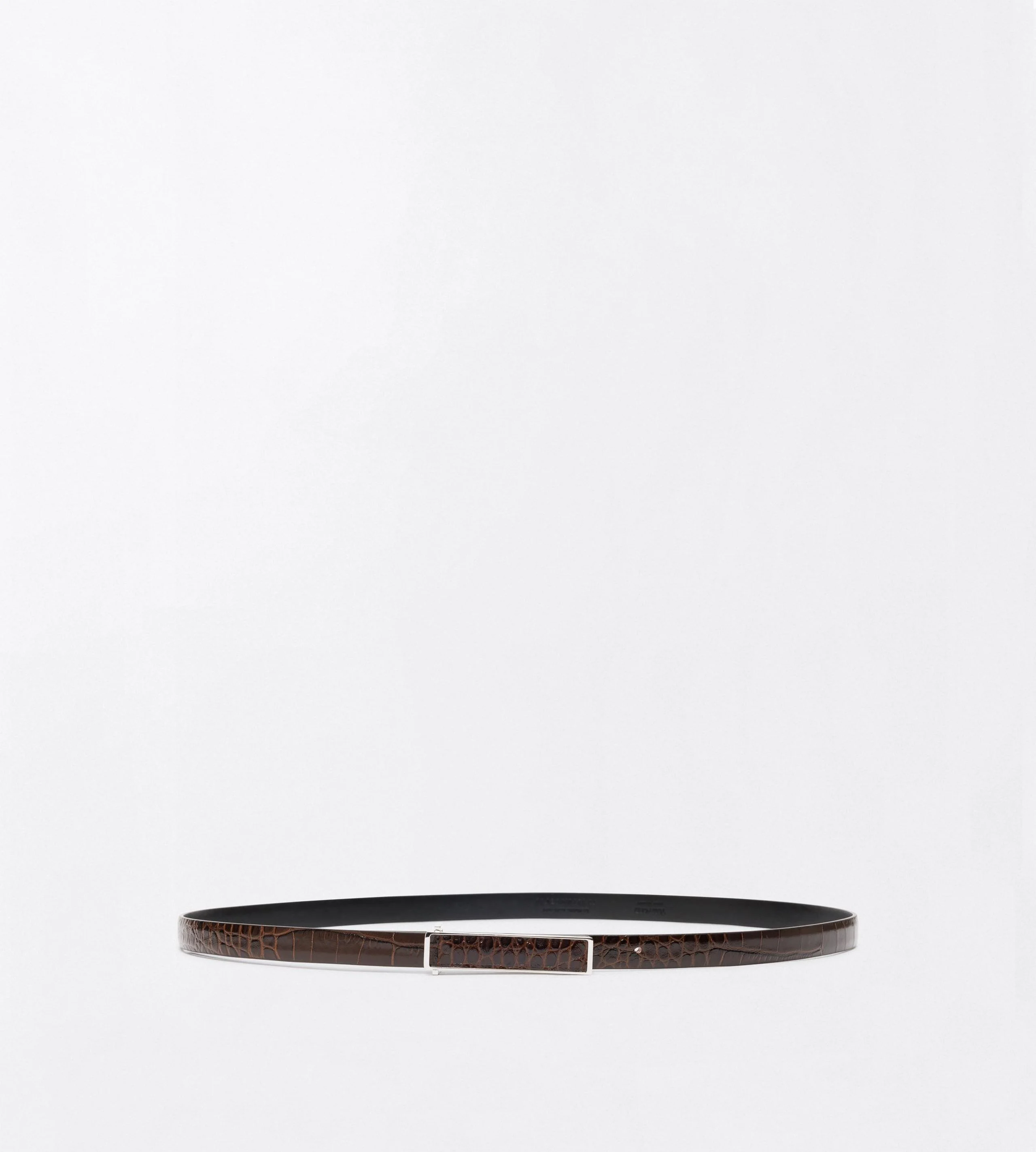 SOFT PRINTED CROC LEATHER INSERT BELT - 1